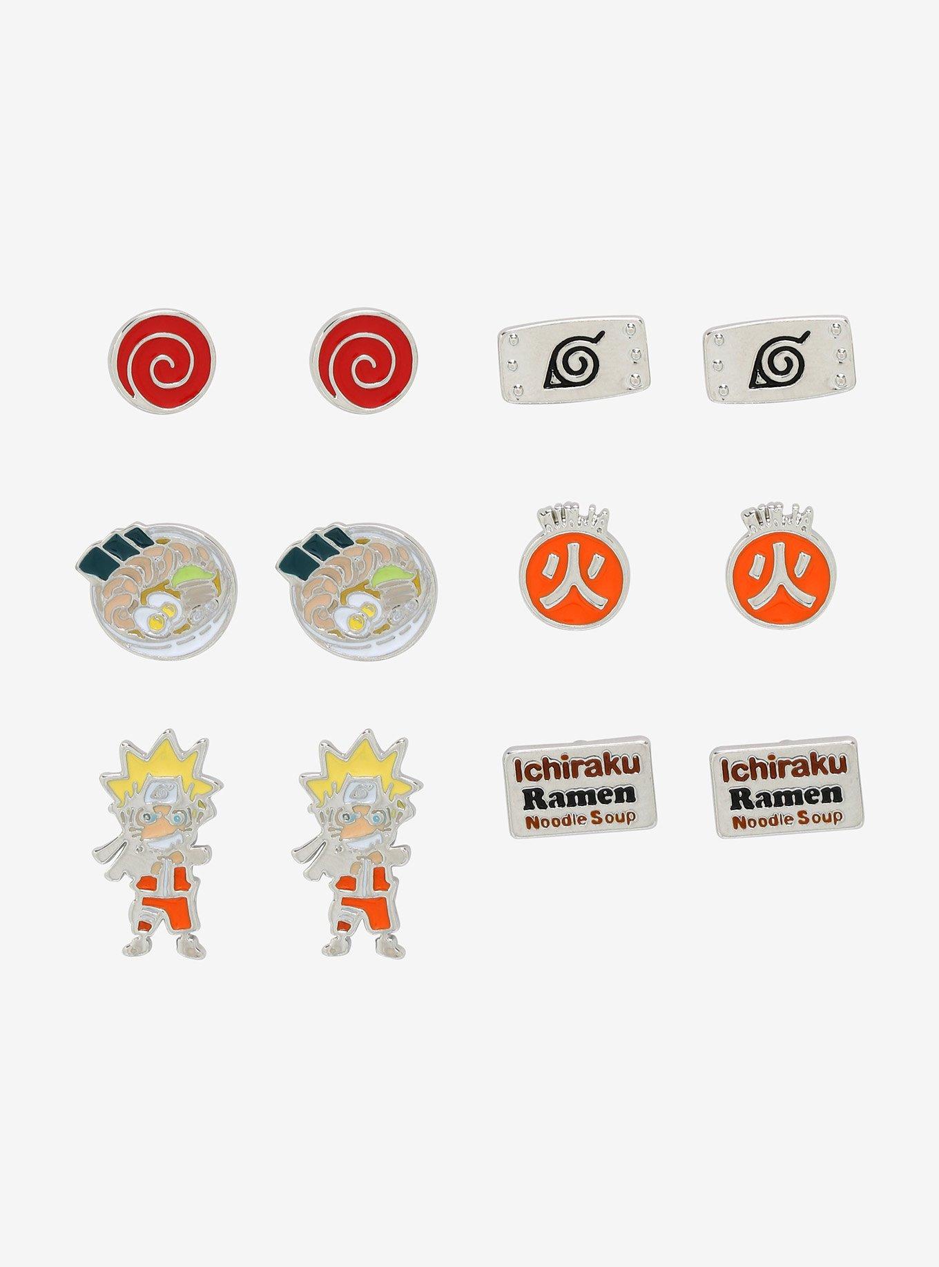 Naruto Shippuden Ramen Chibi Earring Set, , hi-res