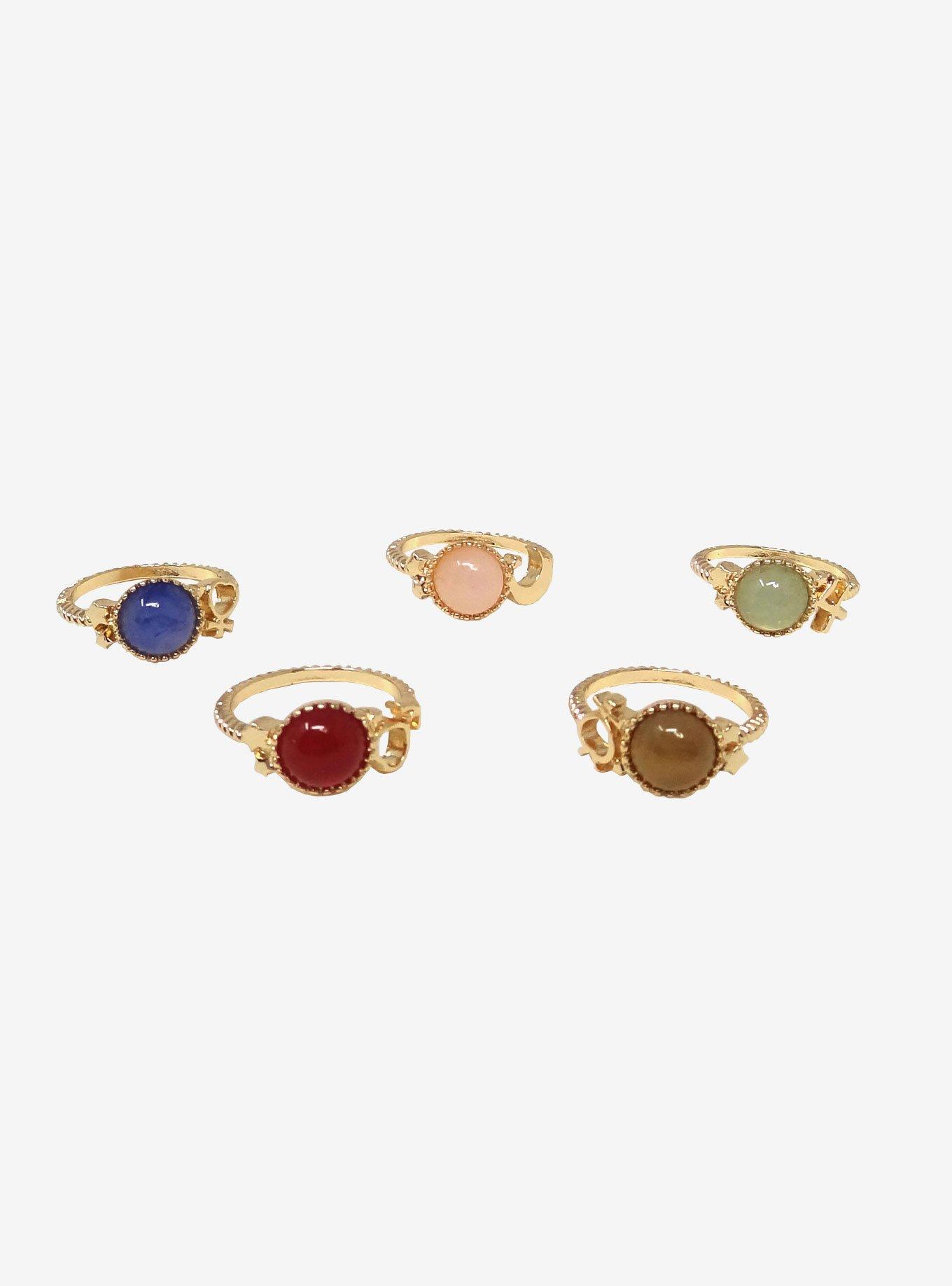 Sailor Moon Symbols & Stones Ring Set, , hi-res