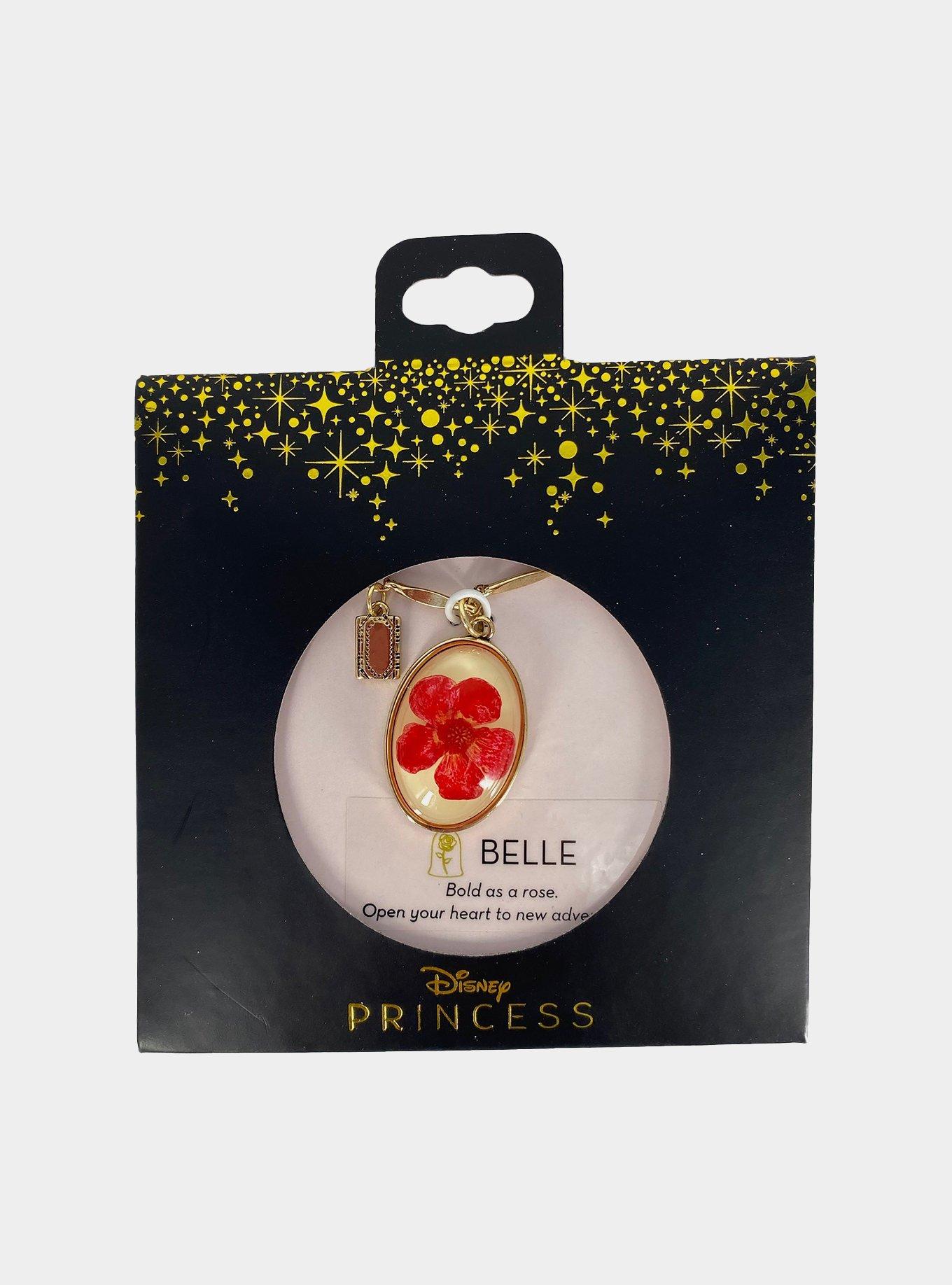 Disney Princess Belle Dried Flower Necklace, , hi-res