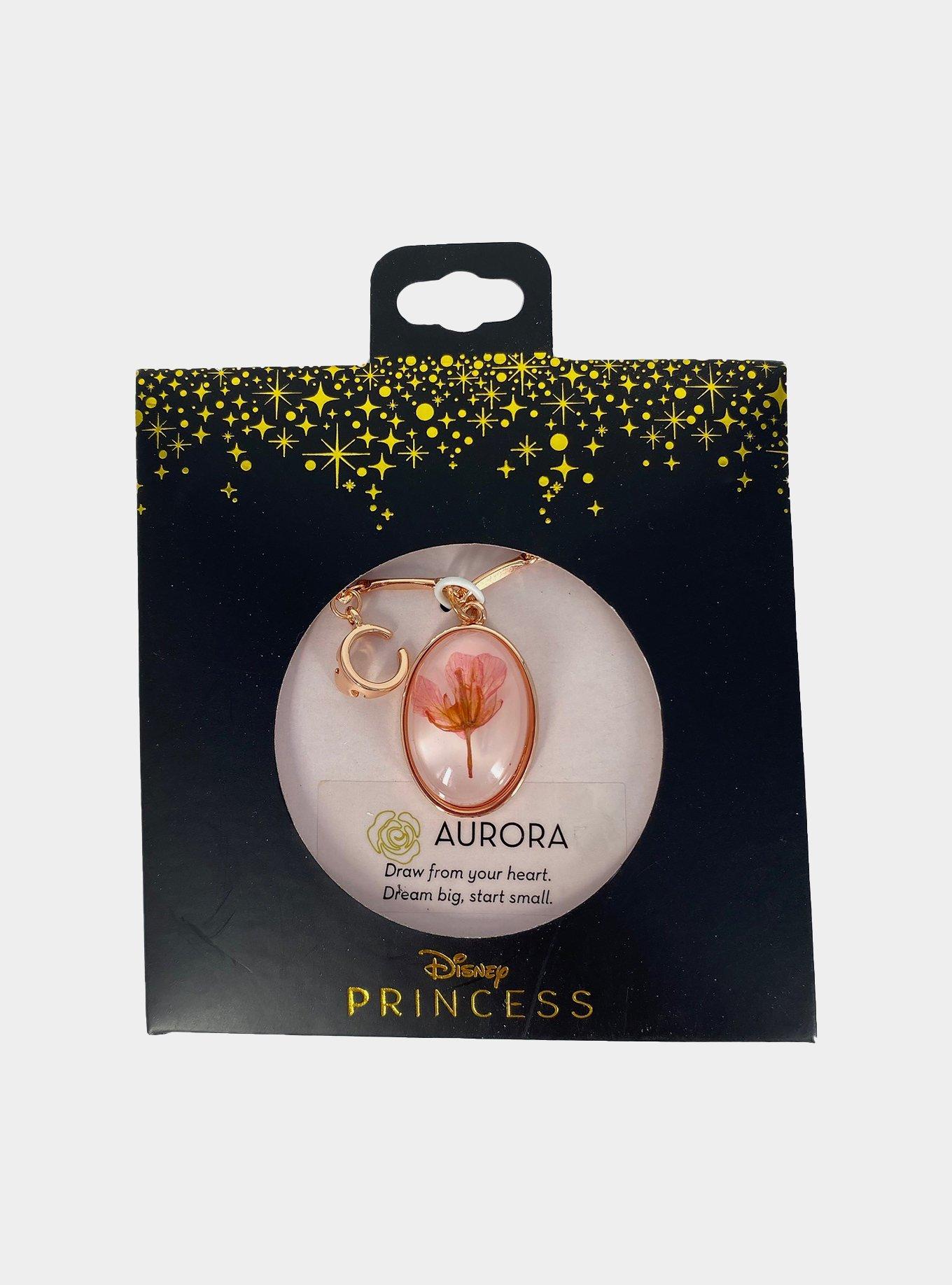 Disney Princess Aurora Dried Flower Necklace, , hi-res