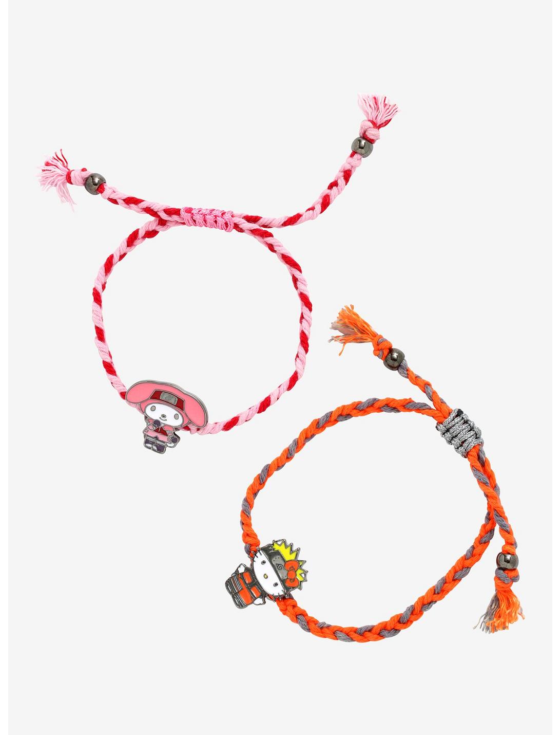 Naruto Shippuden X Hello Kitty And Friends Best Friend Cord Bracelet Set, , hi-res