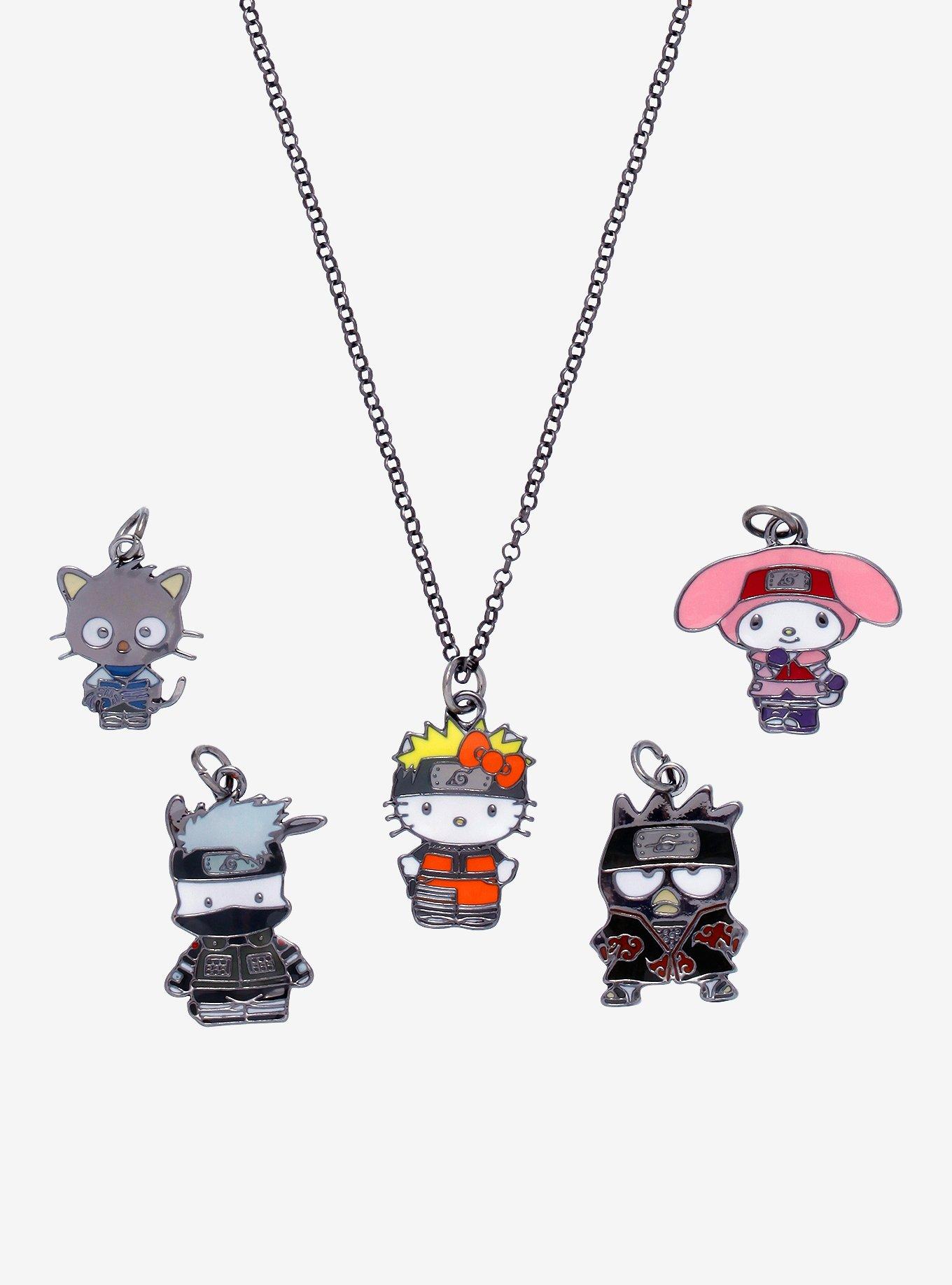 Naruto Shippuden X Hello Kitty And Friends Interchangeable Charm Necklace, , hi-res