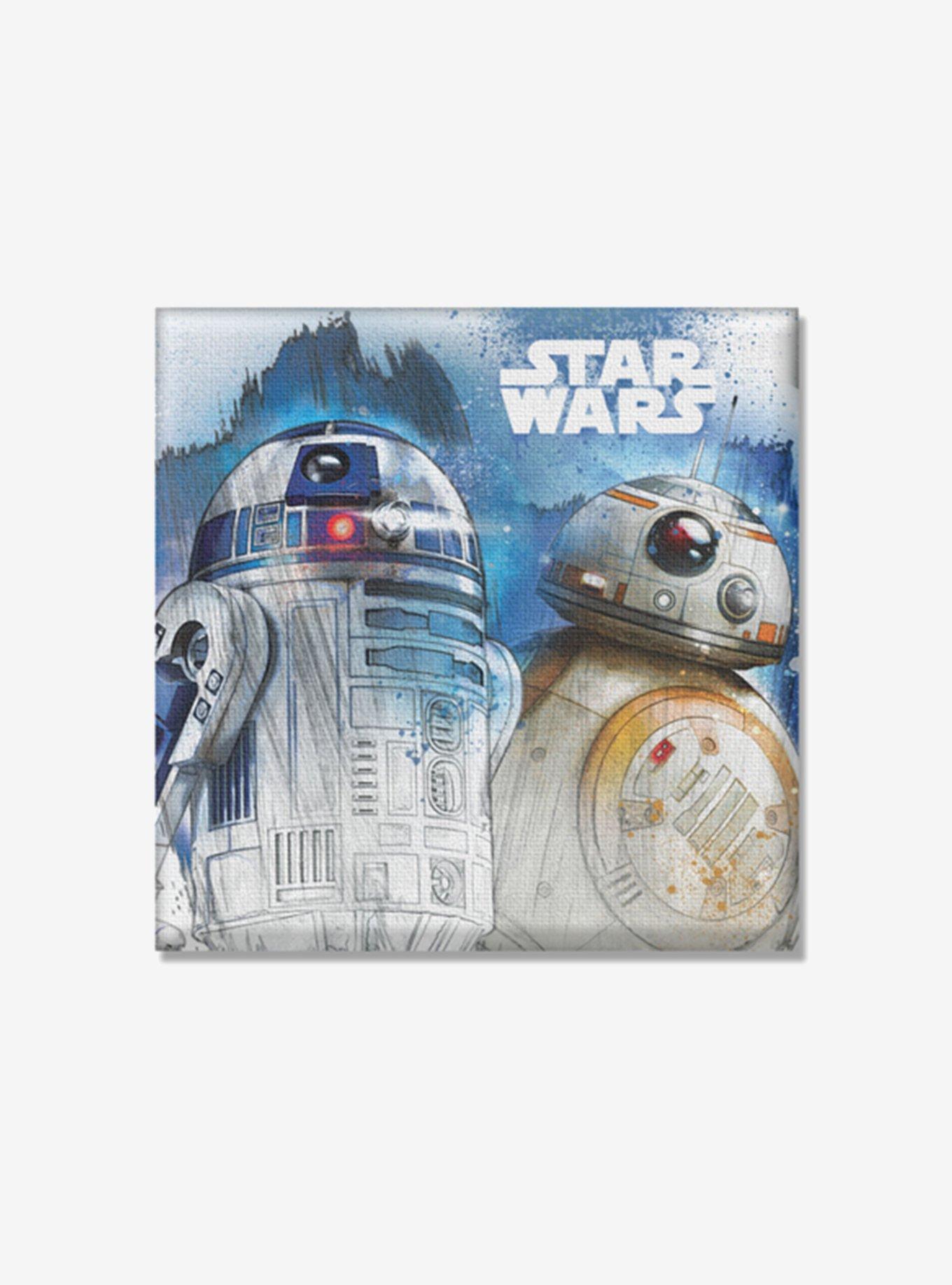 Star Wars R2-D2 & BB-8 Canvas Wall Art, , hi-res