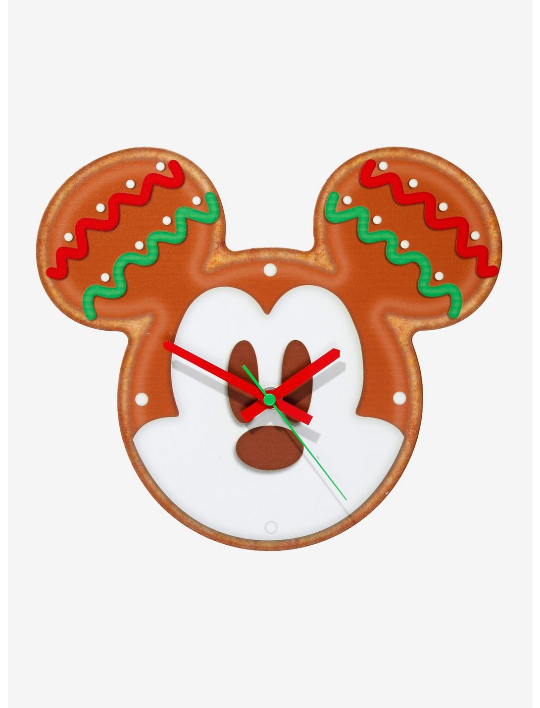Disney Mickey Mouse Gingerbread Cookie Wall Clock, , hi-res