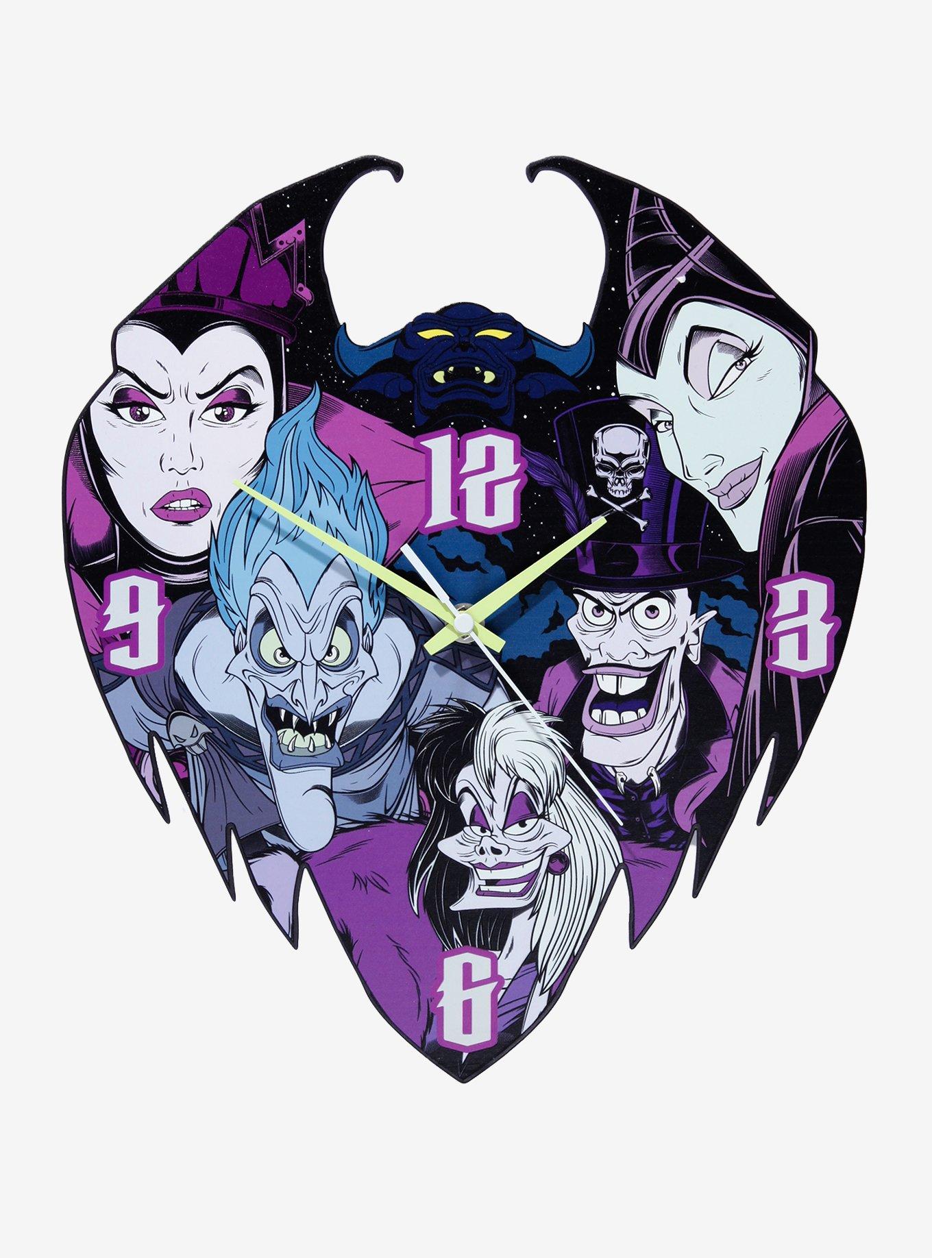 Disney Villains Wall Clock, , hi-res