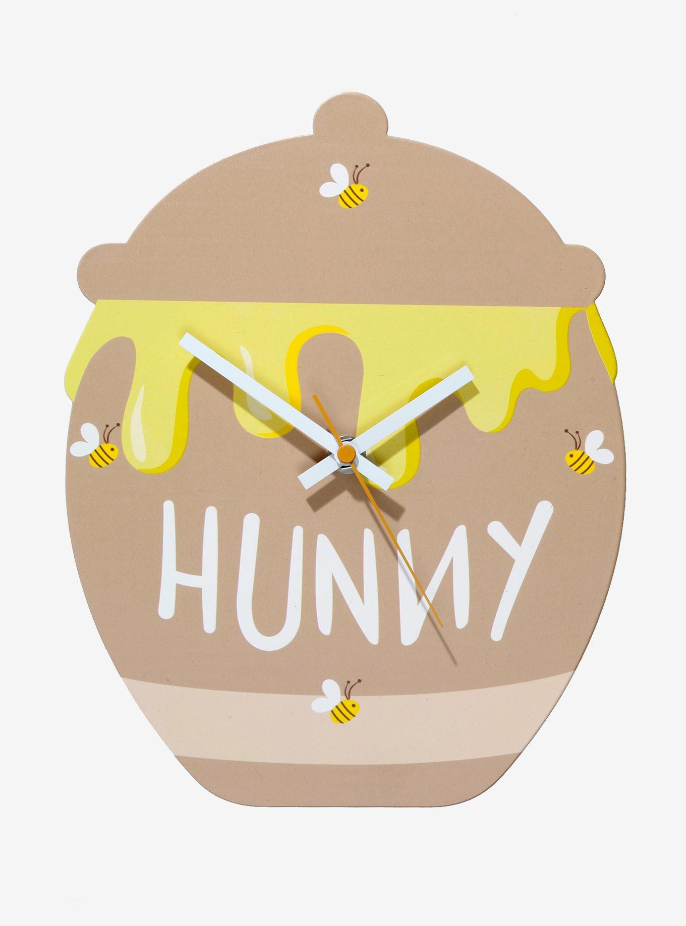 Disney Winnie The Pooh Hunny Pot Wall Clock, , hi-res