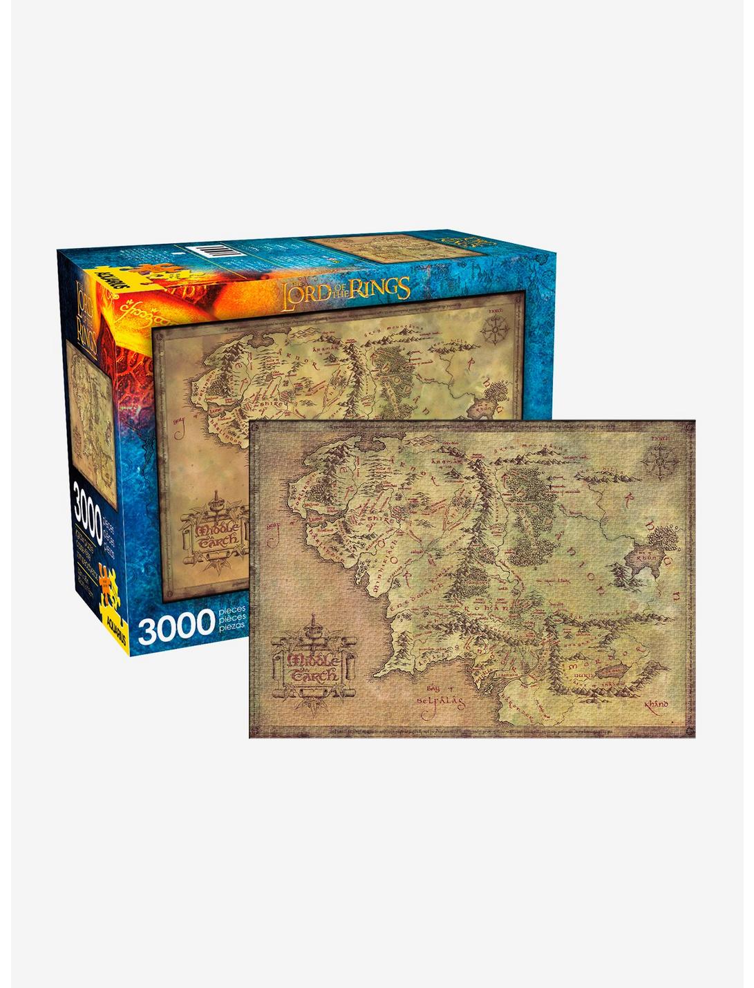 The Lord of the Rings Middle-earth Map 3000-Piece Puzzle, , hi-res