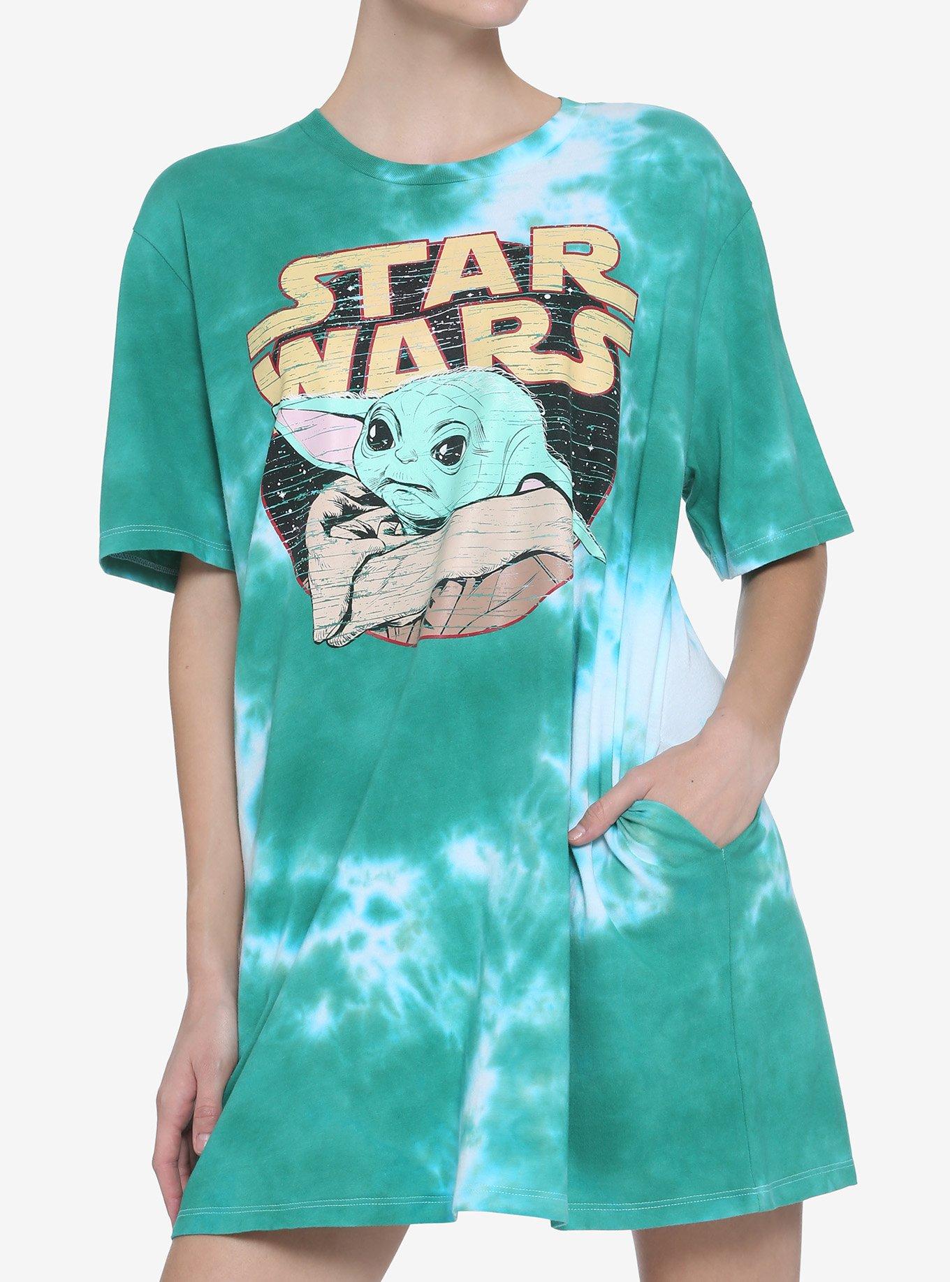 Her Universe Star Wars The Mandalorian The Child T-Shirt Dress, TIE DYE, hi-res