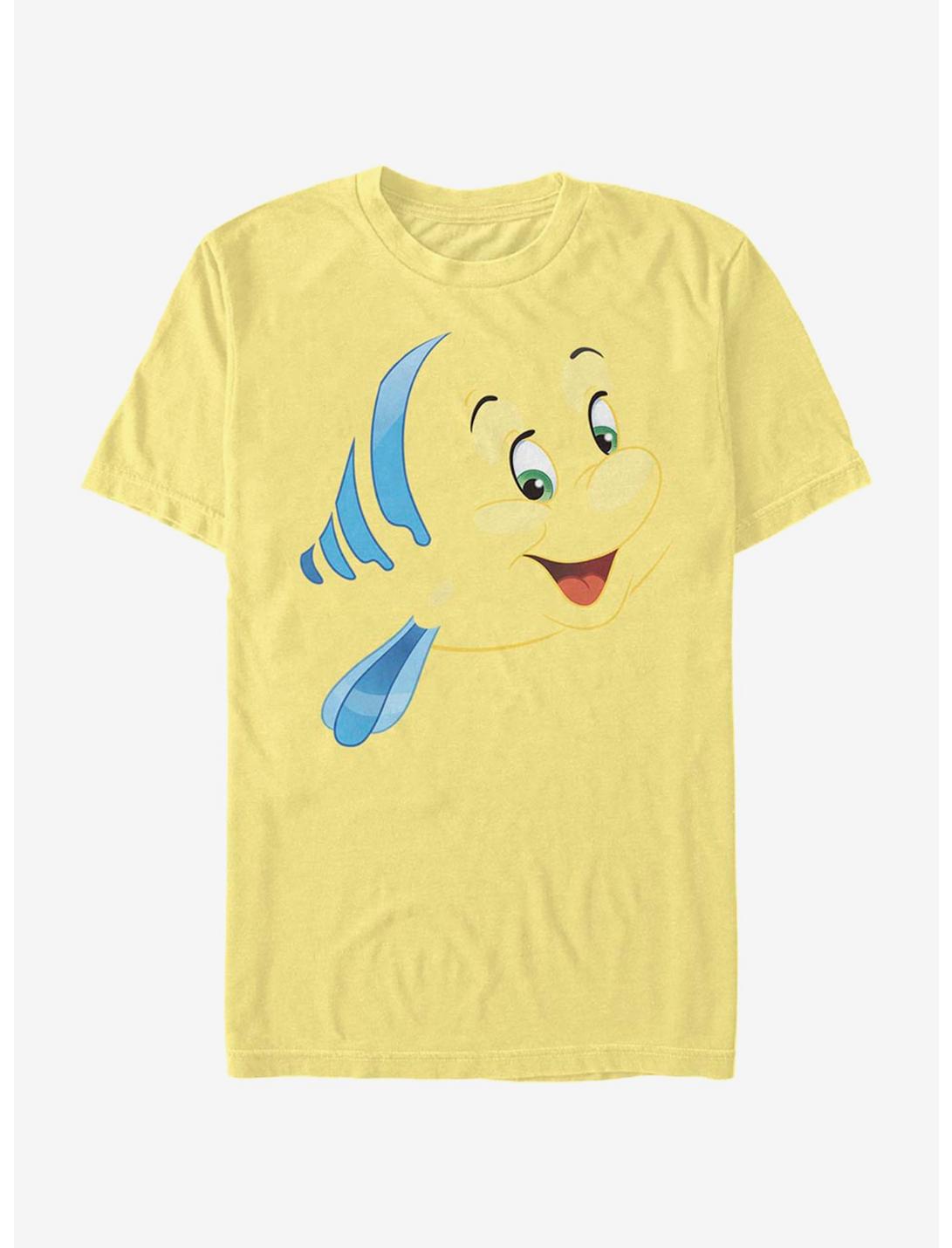 Disney The Little Mermaid Flounder Face T-Shirt, BANANA, hi-res