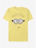 Minions Bob Frown Face T-Shirt, BANANA, hi-res