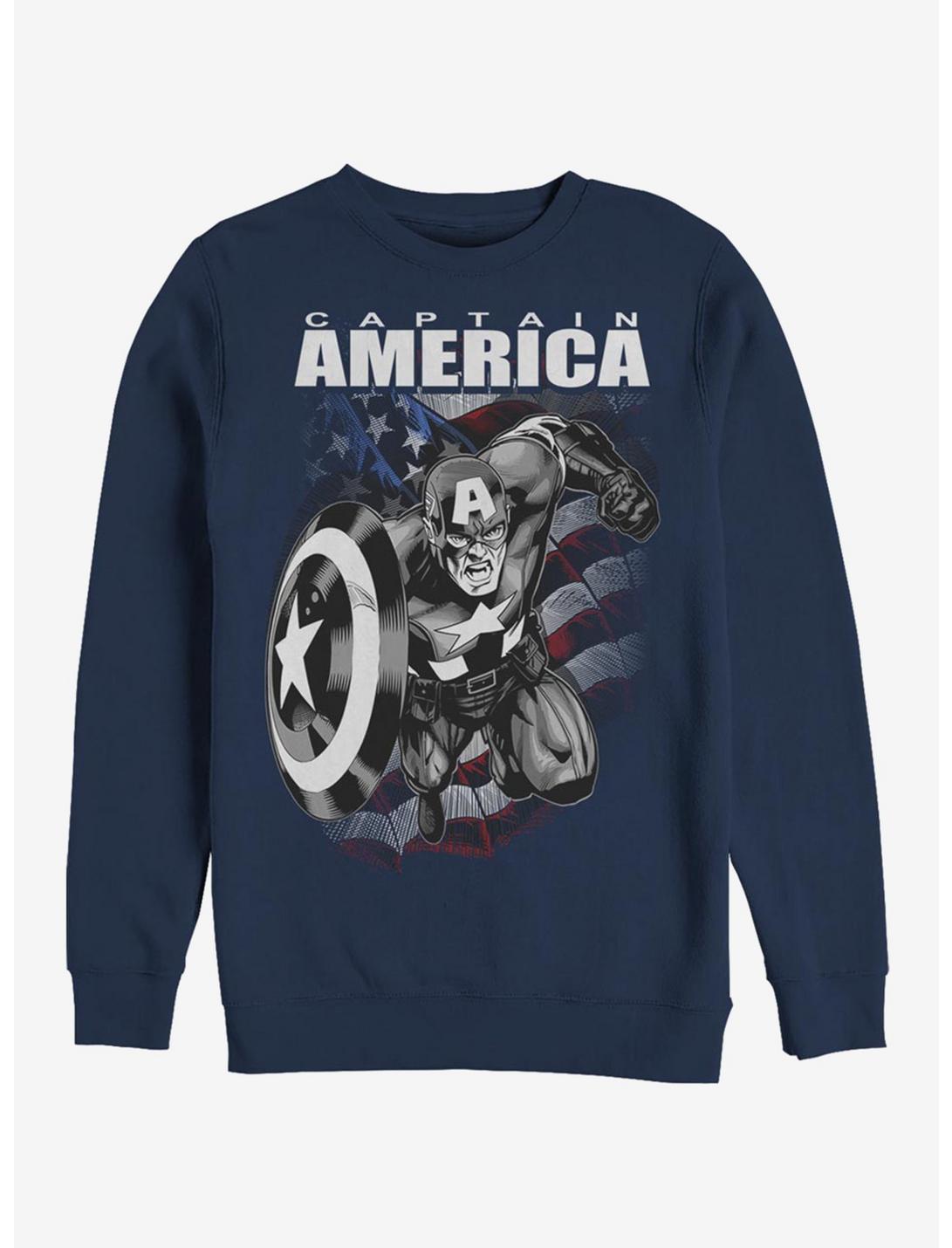 Marvel Captain America Legend Sweatshirt, NAVY, hi-res