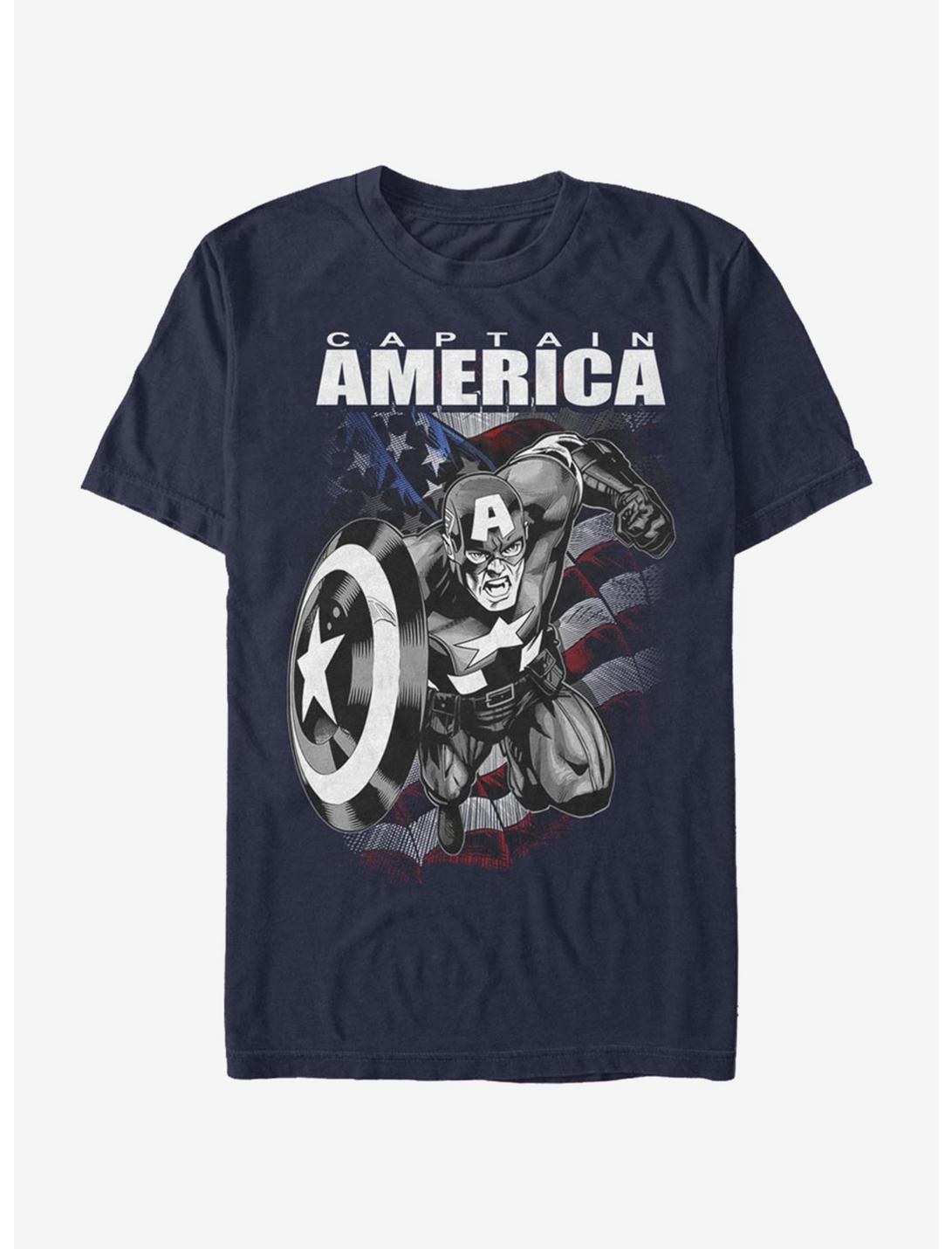 Marvel Captain America Legend T-Shirt, NAVY, hi-res