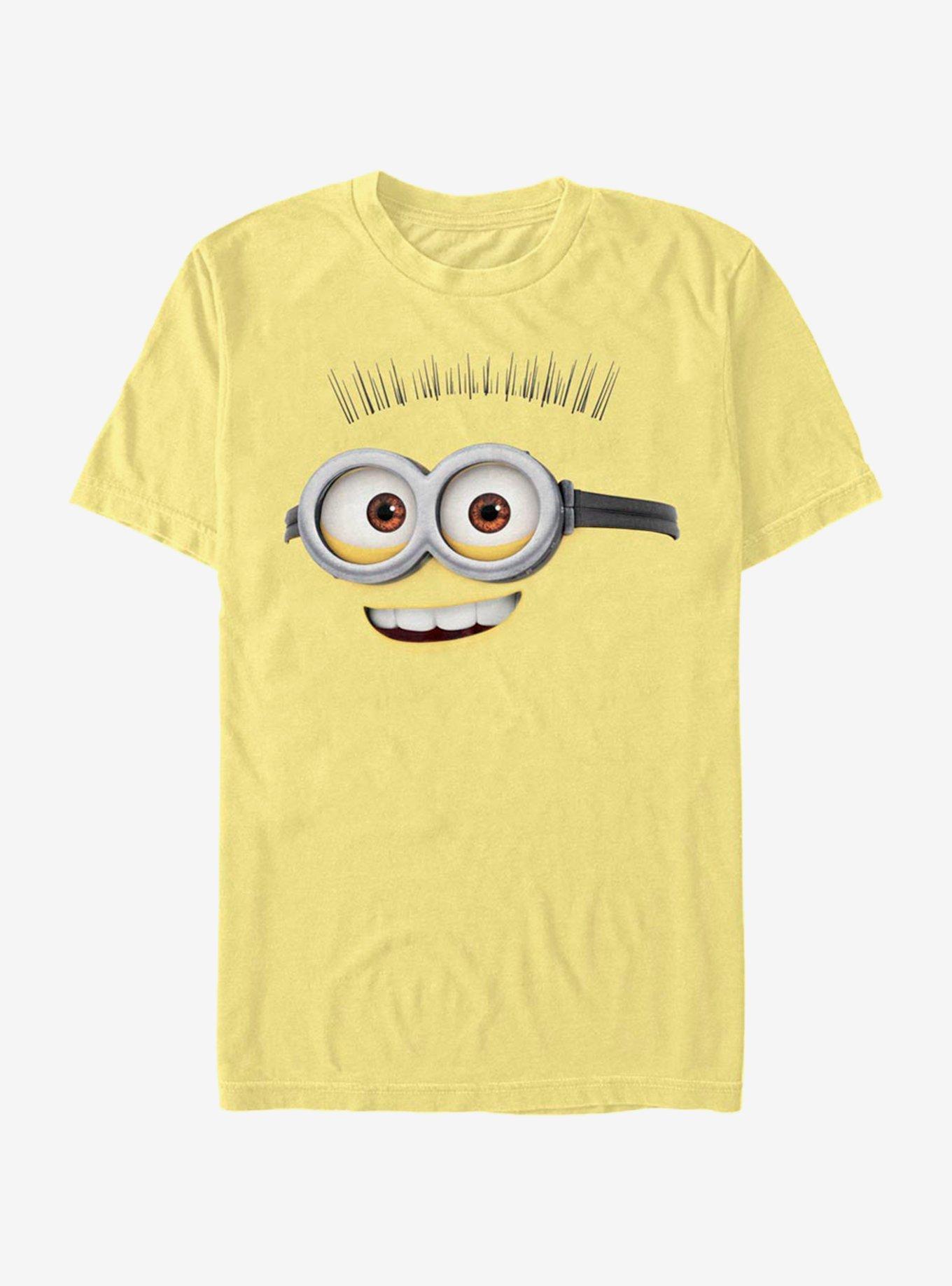 Minions Open Mouth Smile Face T-Shirt, BANANA, hi-res