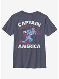 Marvel Captain America Americana Youth T-Shirt, NAVY HTR, hi-res
