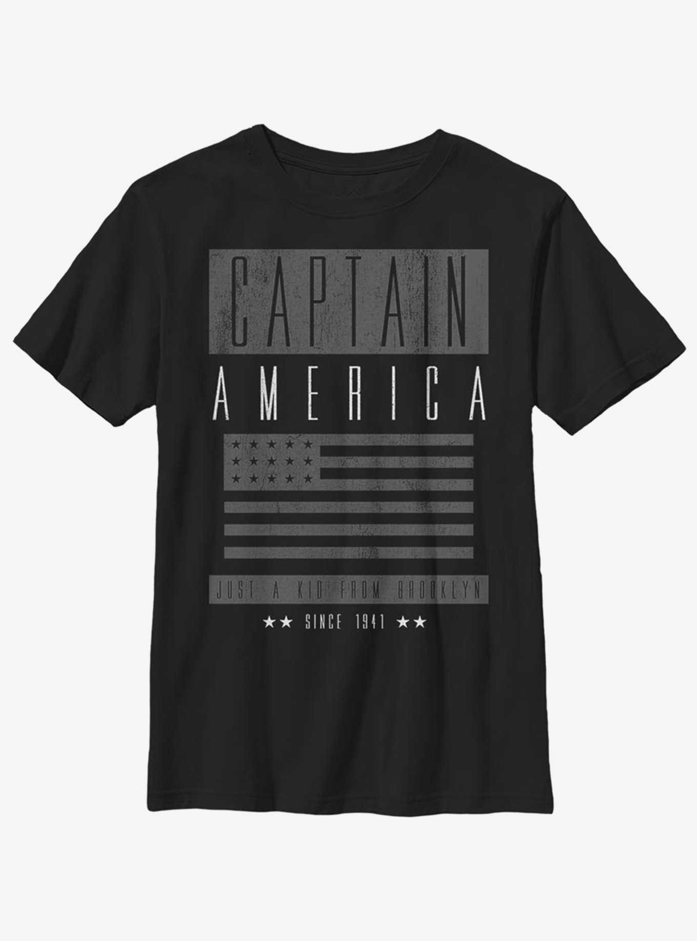 Marvel Captain America Grayscale Youth T-Shirt, , hi-res