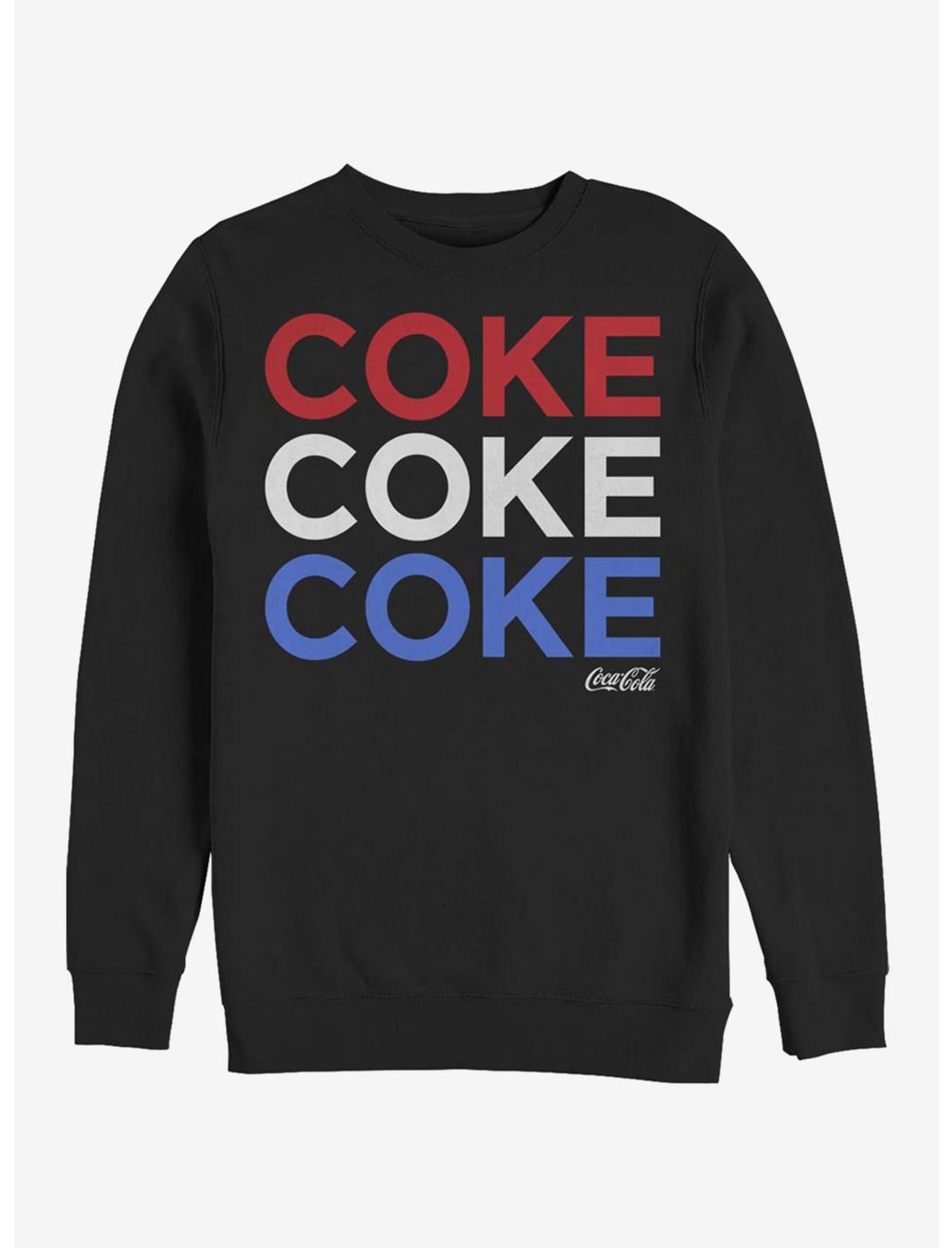 Coke Red White And Coke Sweatshirt, BLACK, hi-res