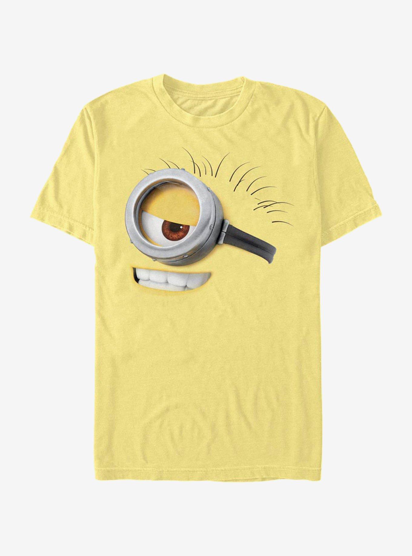 Minions Smirk Face T-Shirt - YELLOW | BoxLunch