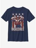 Marvel Hulk Flag Youth T-Shirt, NAVY, hi-res