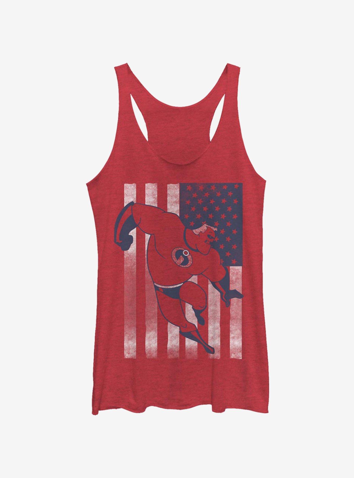 Disney Pixar The Incredibles Incredible Flag Womens Tank Top, , hi-res