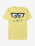 SpongeBob SquarePants Big Face Nerd T-Shirt, BANANA, hi-res