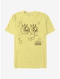 SpongeBob SquarePants Bob Esponja Face T-Shirt, BANANA, hi-res