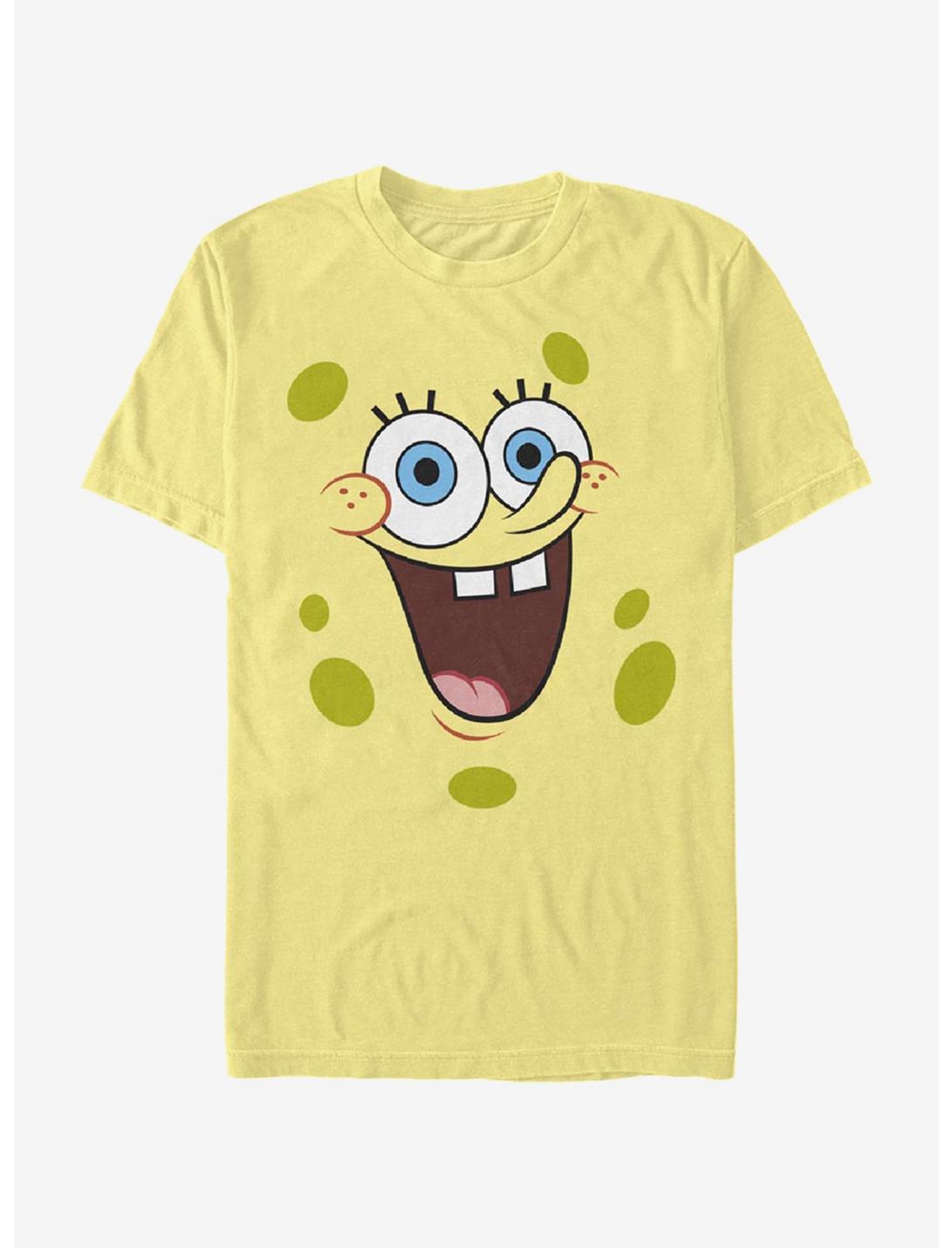 SpongeBob SquarePants Big Shiny Face T-Shirt, BANANA, hi-res