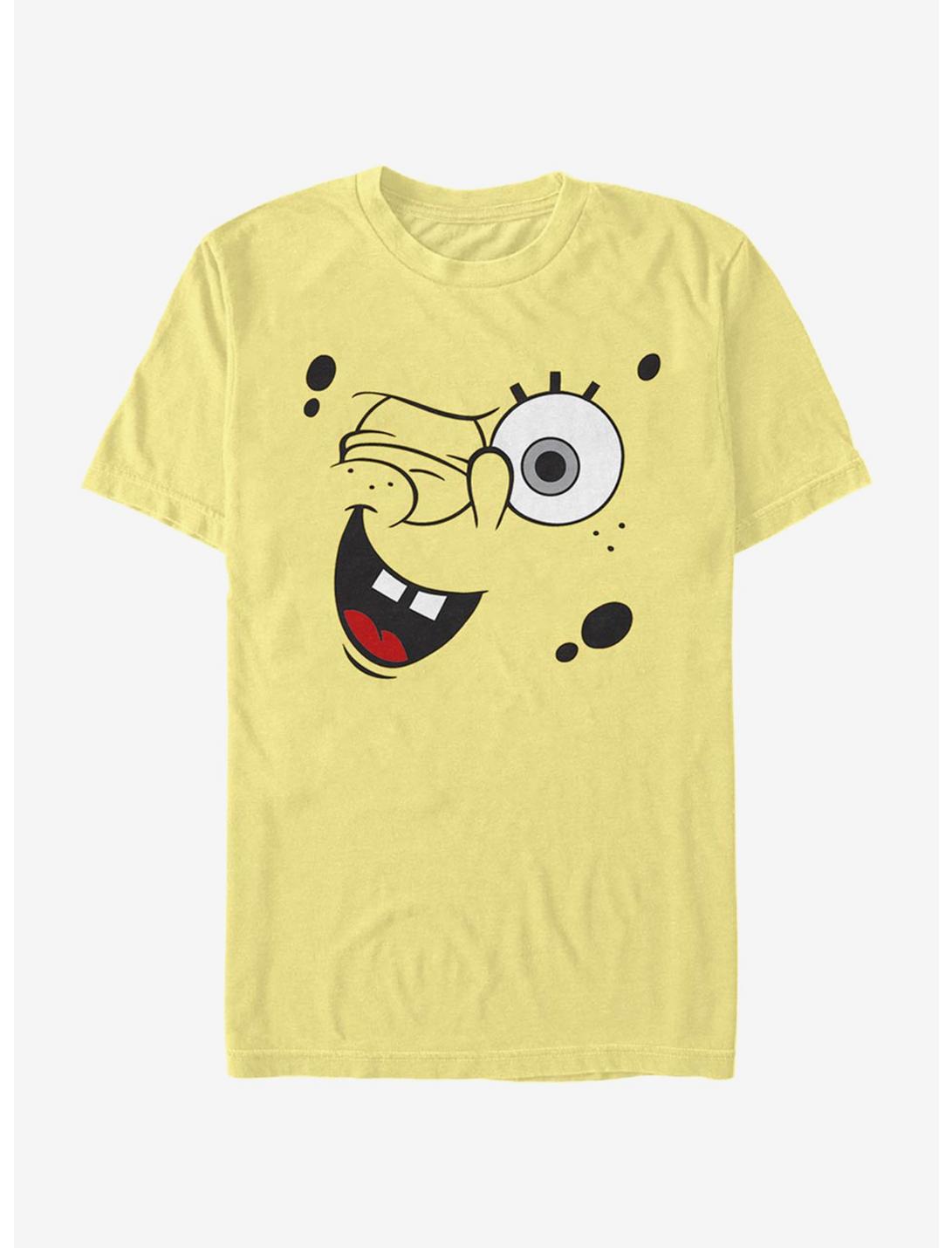 SpongeBob SquarePants Winky Big Face T-Shirt, BANANA, hi-res