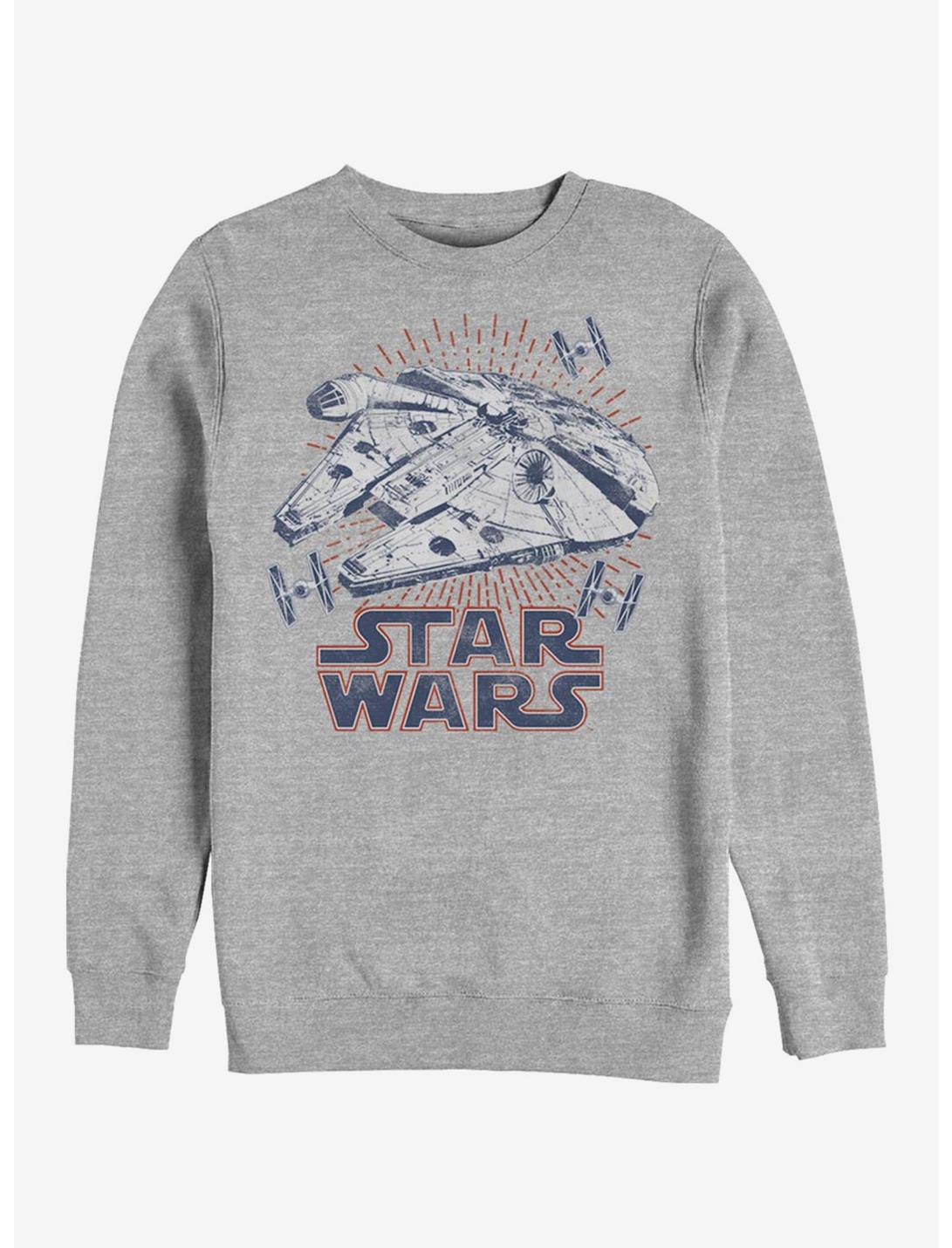 Star Wars Falcon Rays Sweatshirt, ATH HTR, hi-res