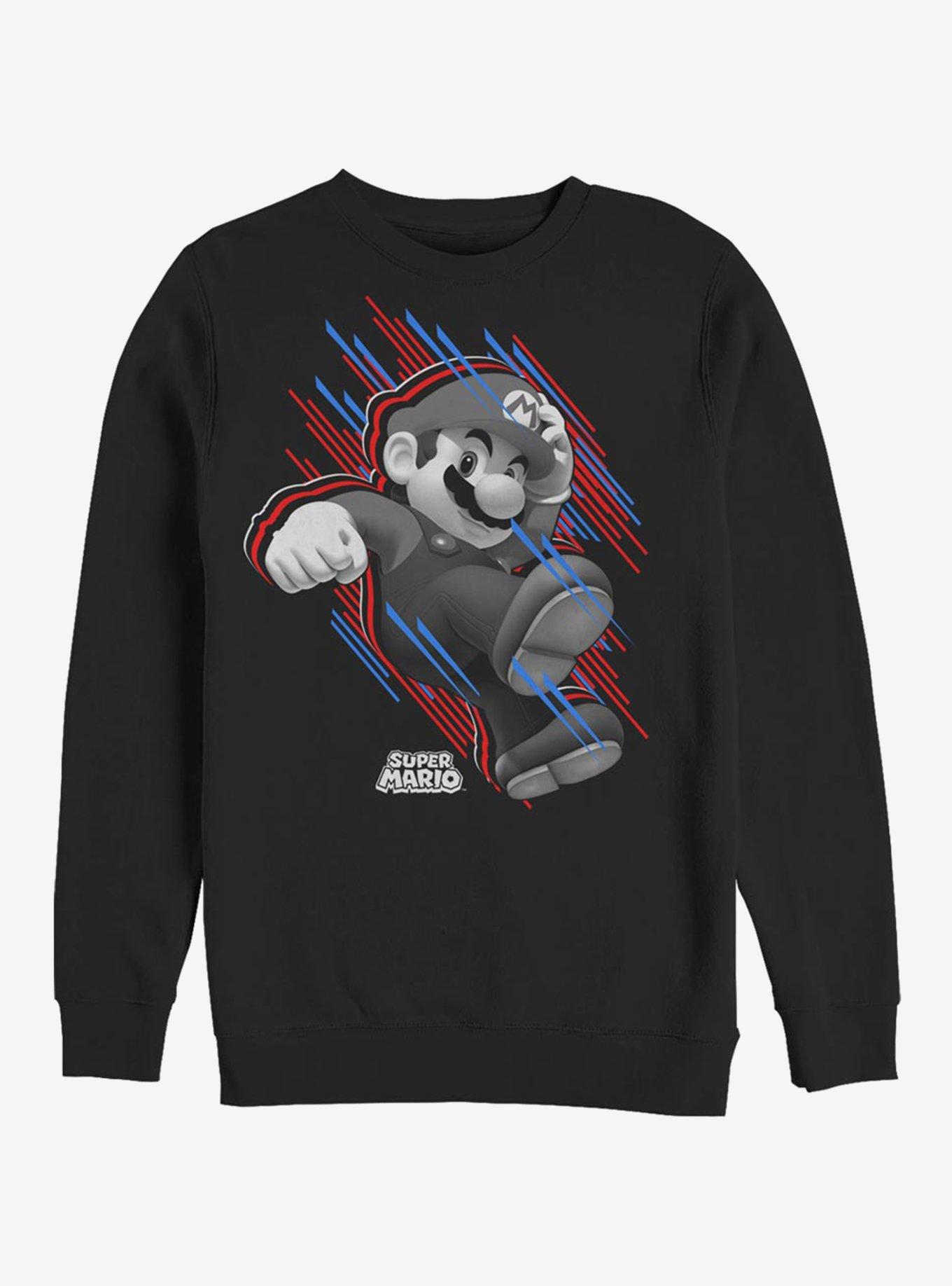 Super Mario Bros. Americana Stripes Sweatshirt, , hi-res