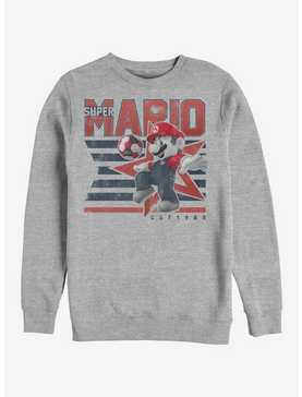 Super Mario Bros. Mario And Stripes Sweatshirt, , hi-res
