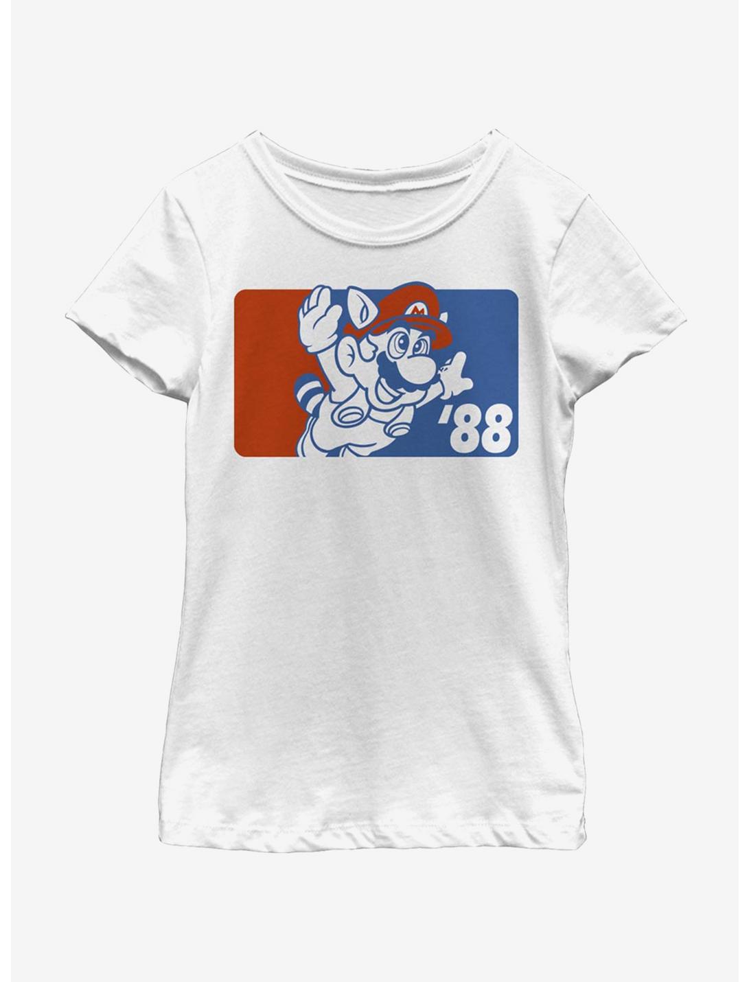 Super Mario Bros. Squirrel '88 Youth Girls T-Shirt, WHITE, hi-res