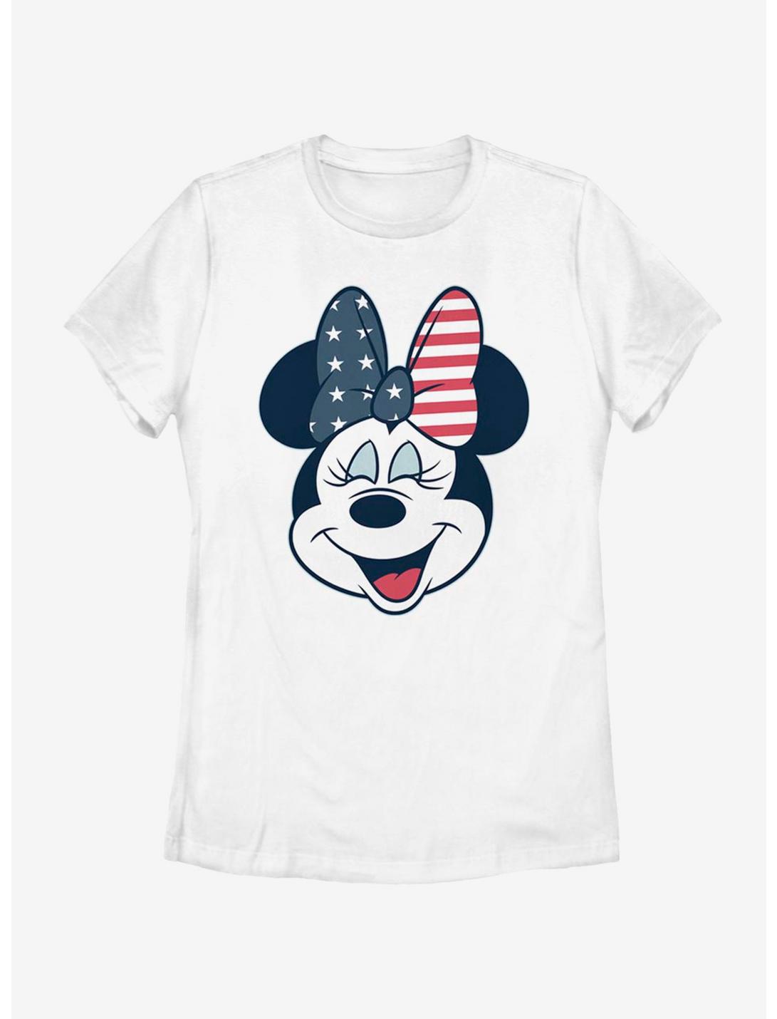 Disney Mickey Mouse American Bow Womens T-Shirt, WHITE, hi-res