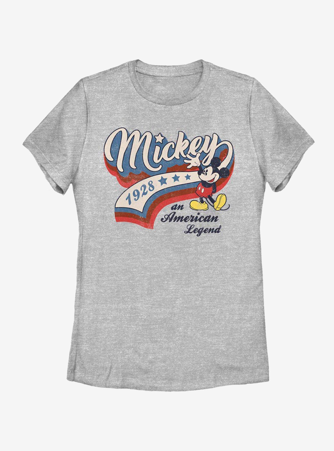 Disney Mickey Mouse Baseball Americana Womens T-Shirt, , hi-res