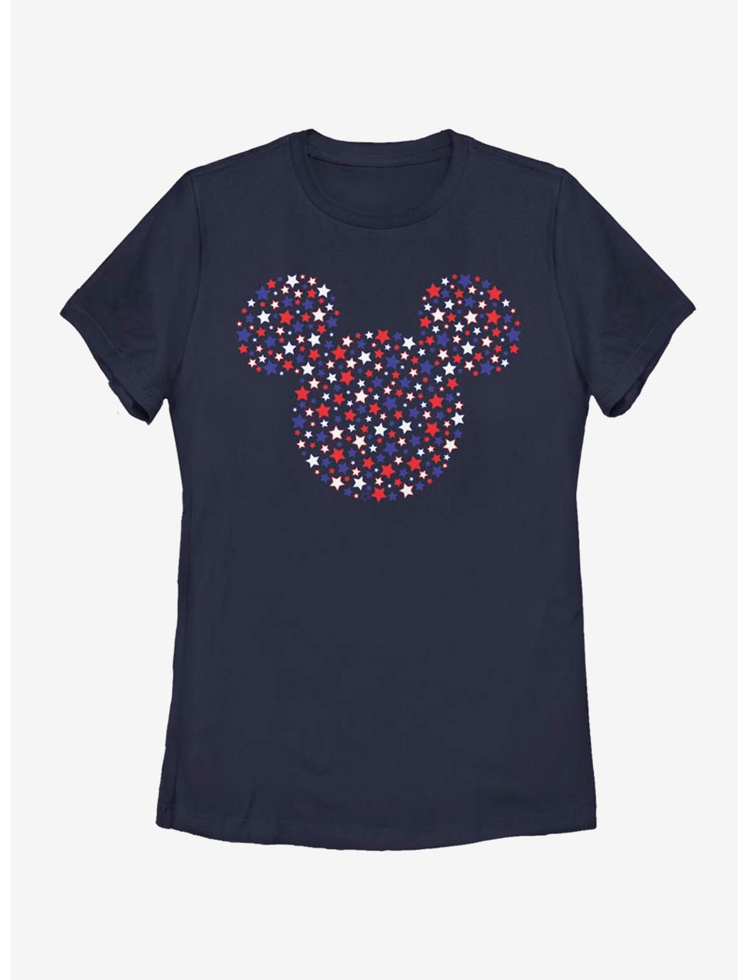 Disney Mickey Mouse Stars And Ears Womens T-Shirt, NAVY, hi-res