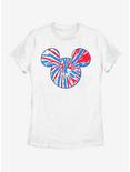 Disney Mickey Mouse Tie Dye Americana Womens T-Shirt, WHITE, hi-res