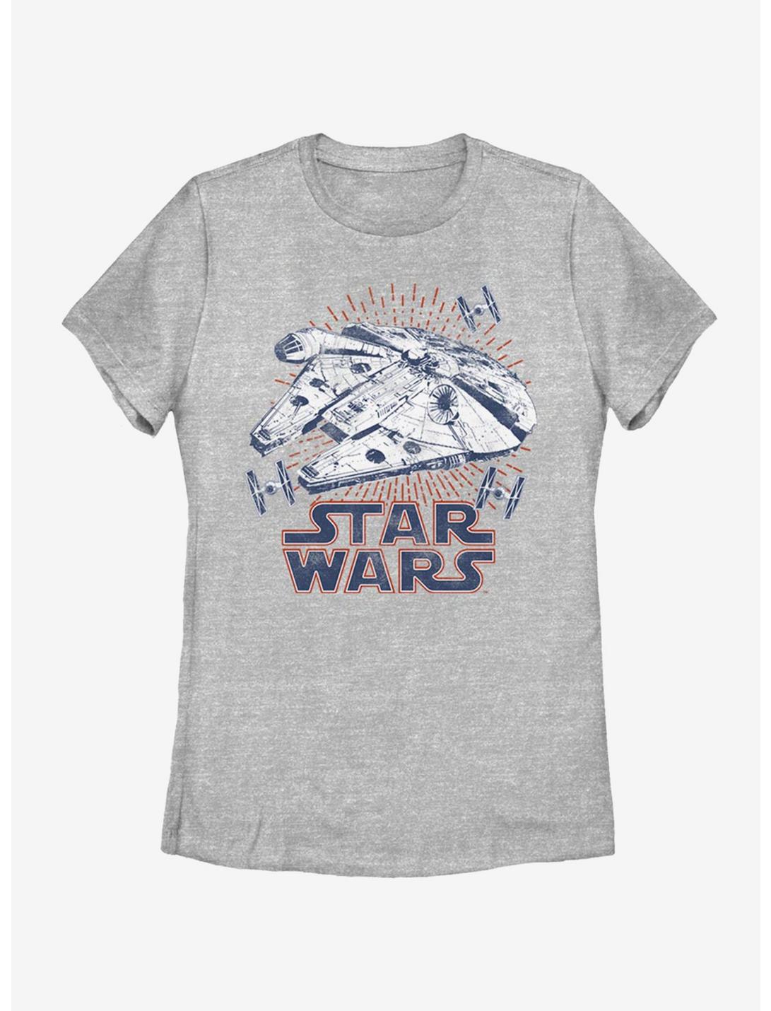 Star Wars Falcon Rays Womens T-Shirt, ATH HTR, hi-res