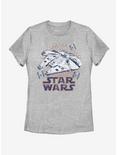 Star Wars Falcon Rays Womens T-Shirt, ATH HTR, hi-res