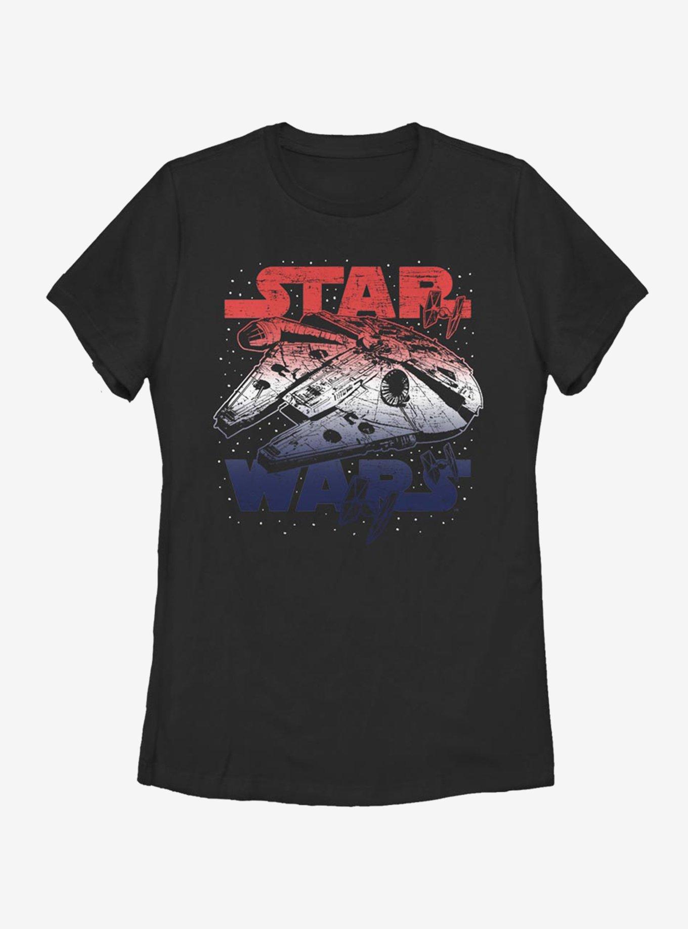 Star Wars Star Spangled Falcon Womens T-Shirt, , hi-res