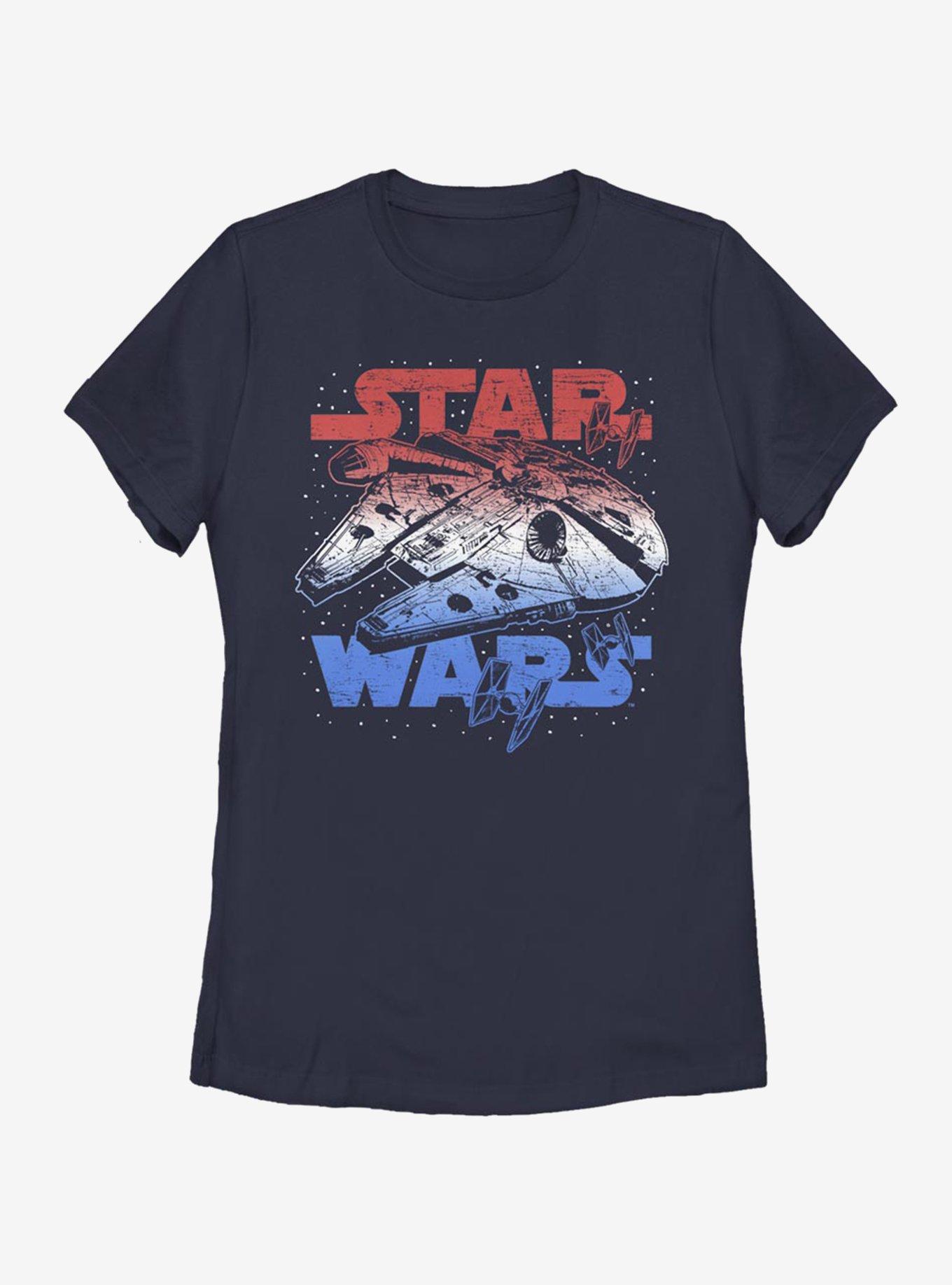 Star Wars Star Spangled Falcon Womens T-Shirt, , hi-res