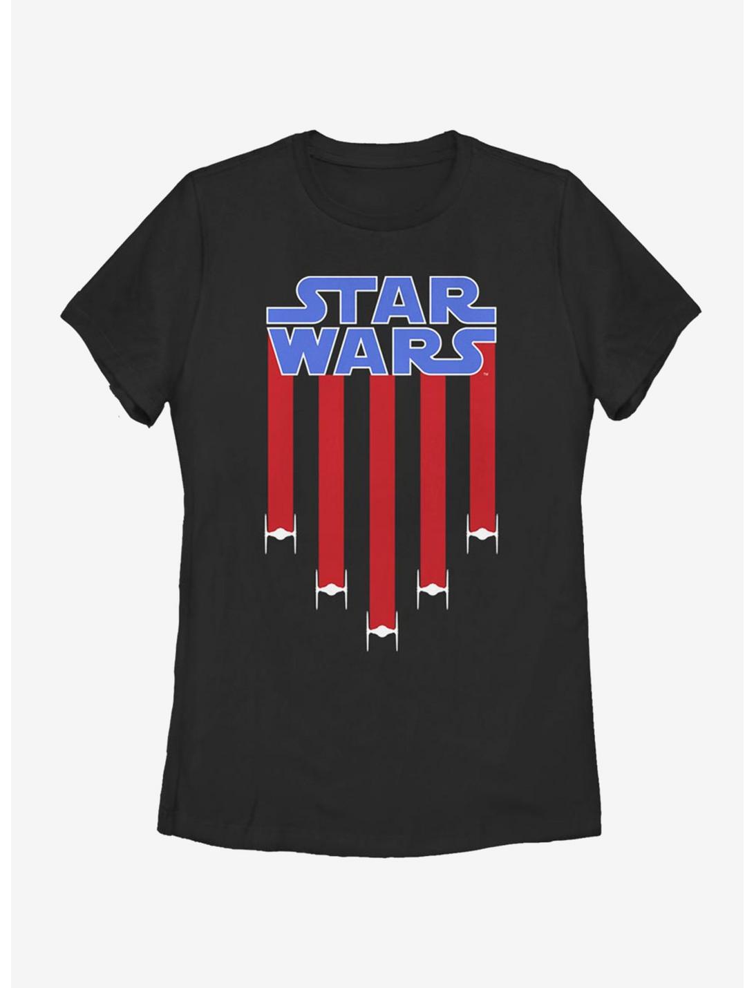 Star Wars Star Banner Womens T-Shirt, BLACK, hi-res