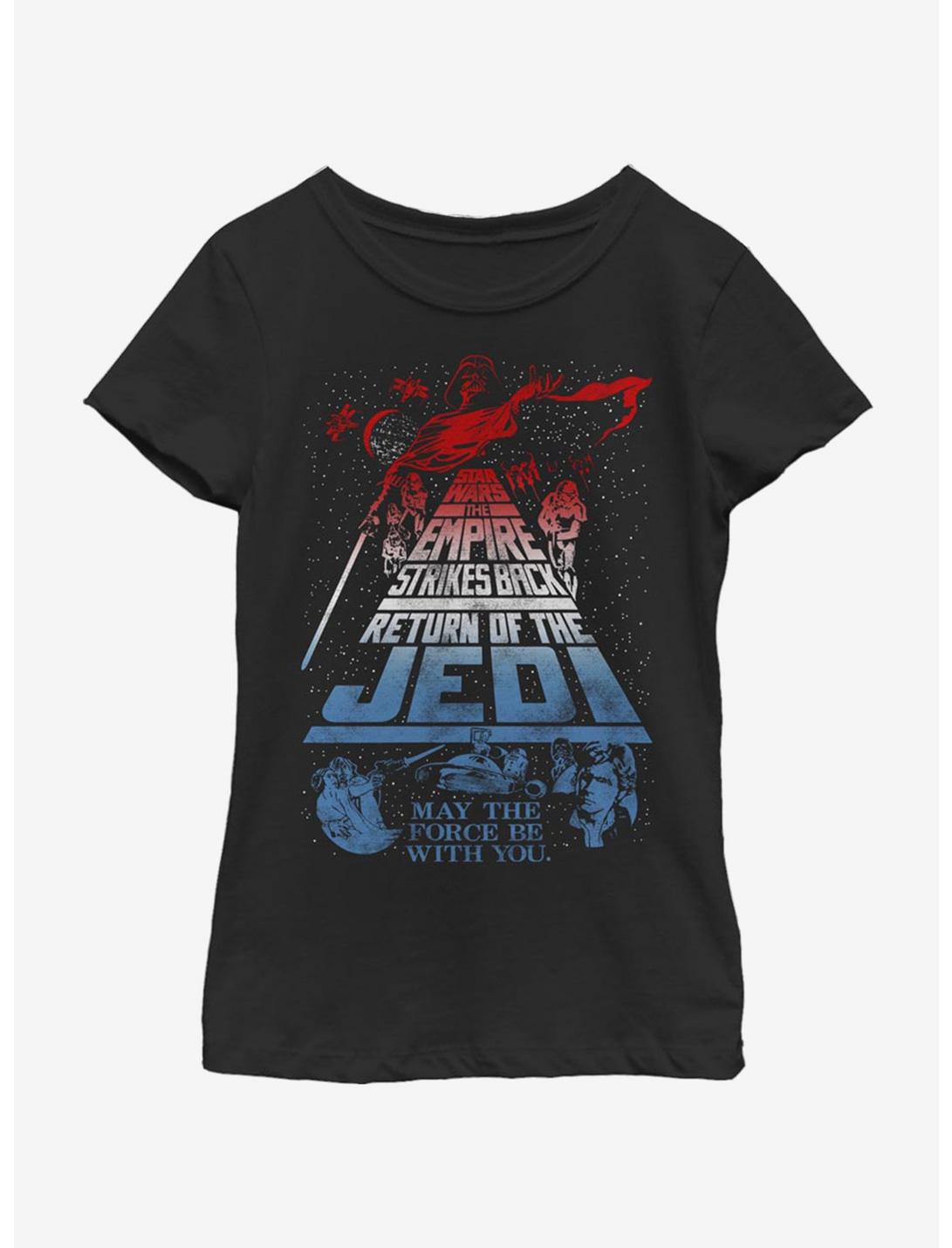 Star Wars Jedi Rasta Youth Girls T-Shirt, BLACK, hi-res