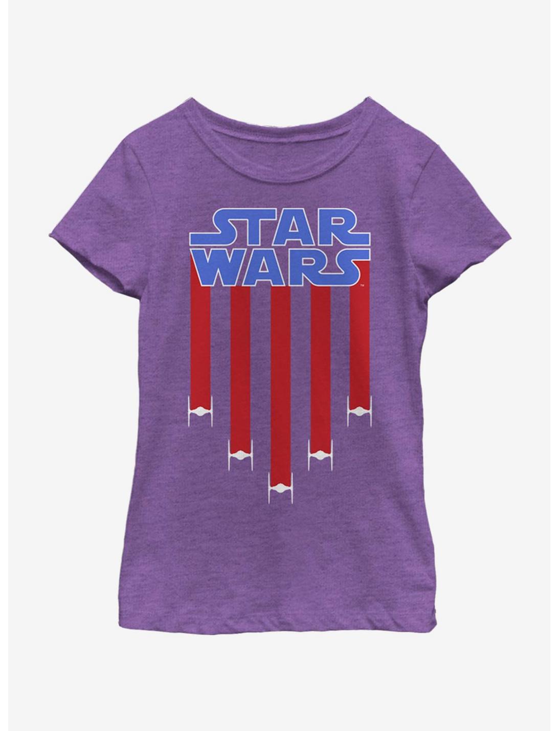 Star Wars Star Banner Youth Girls T-Shirt, PURPLE BERRY, hi-res