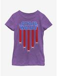 Star Wars Star Banner Youth Girls T-Shirt, PURPLE BERRY, hi-res