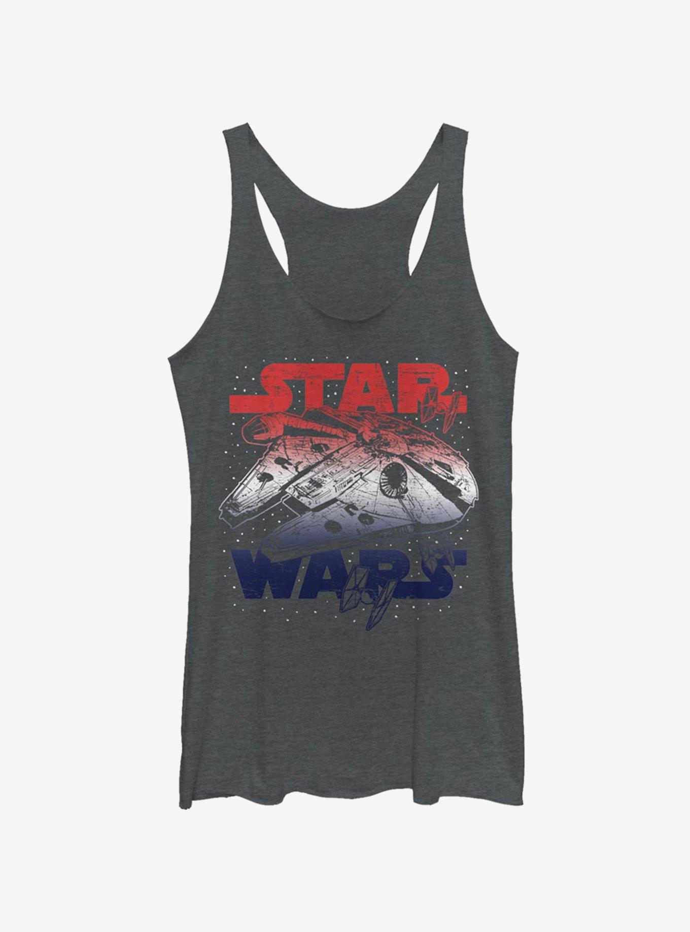 Star Wars Star Spangled Falcon Womens Tank Top, , hi-res