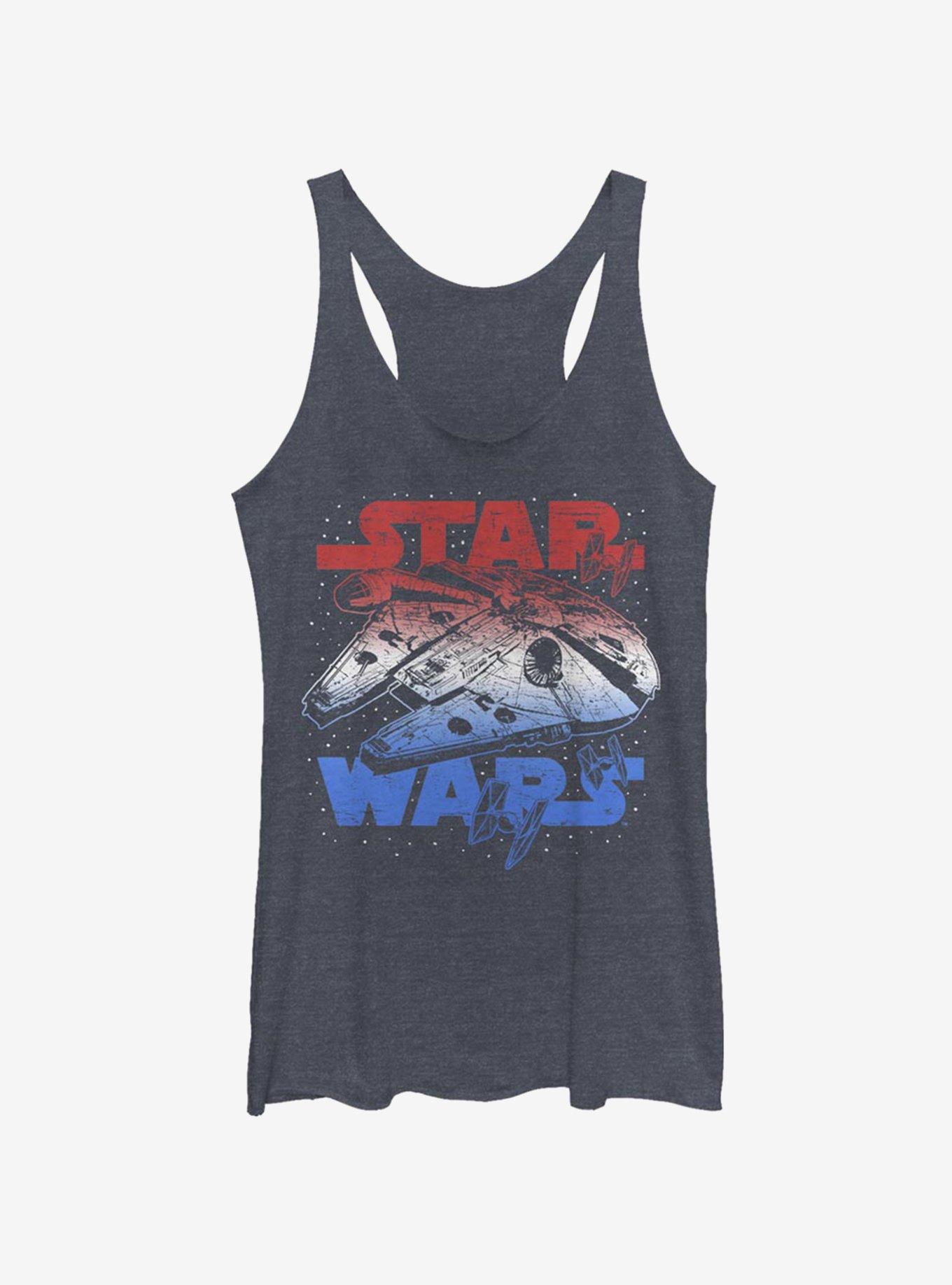 Star Wars Star Spangled Falcon Womens Tank Top, , hi-res