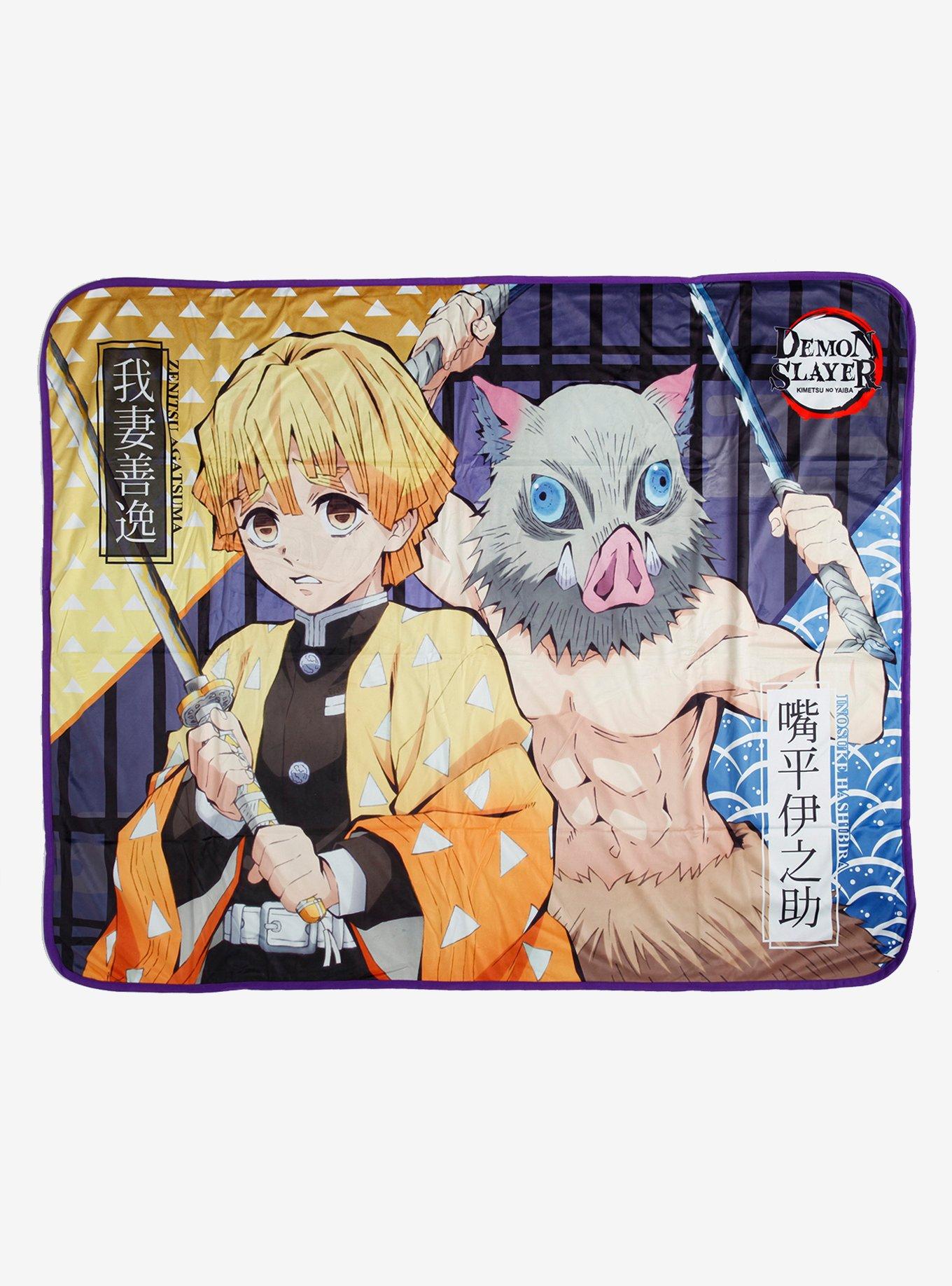 Demon Slayer Zenitsu & Inosuke Throw Blanket, , hi-res