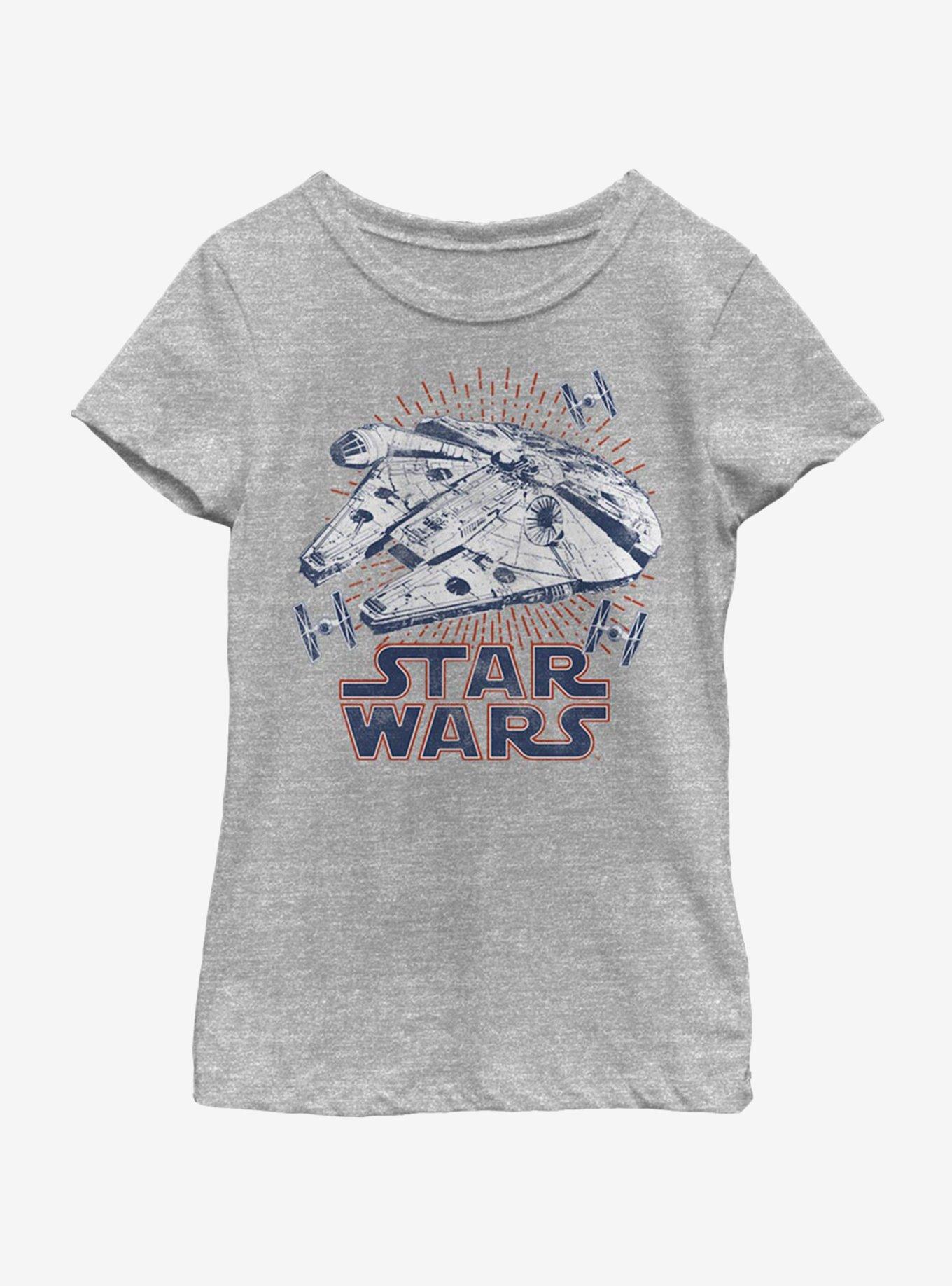 Star Wars Falcon Rays Youth Girls T-Shirt, , hi-res
