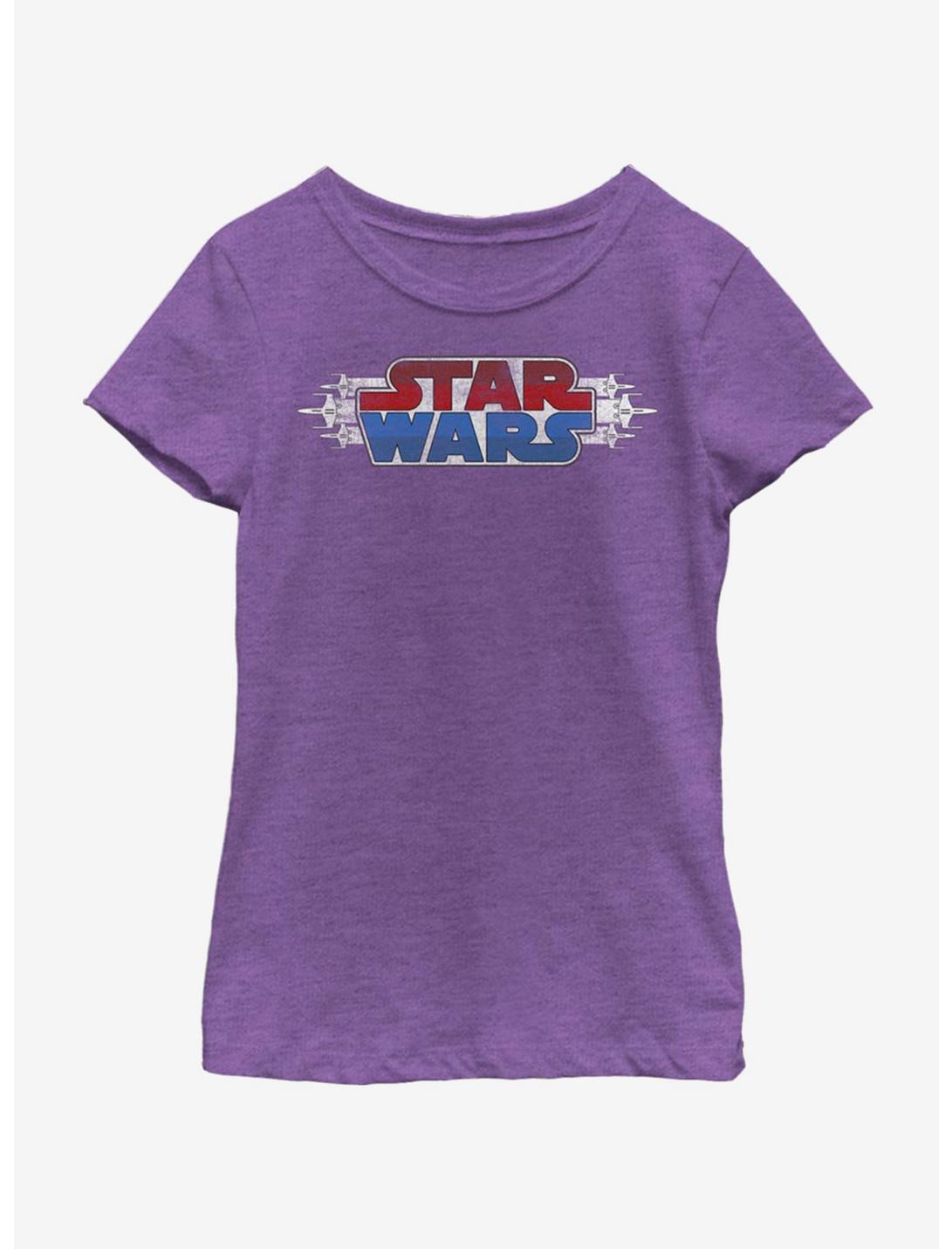 Star Wars Flight For Freedom Youth Girls T-Shirt, PURPLE BERRY, hi-res