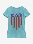Star Wars Star Banner Youth Girls T-Shirt, TAHI BLUE, hi-res