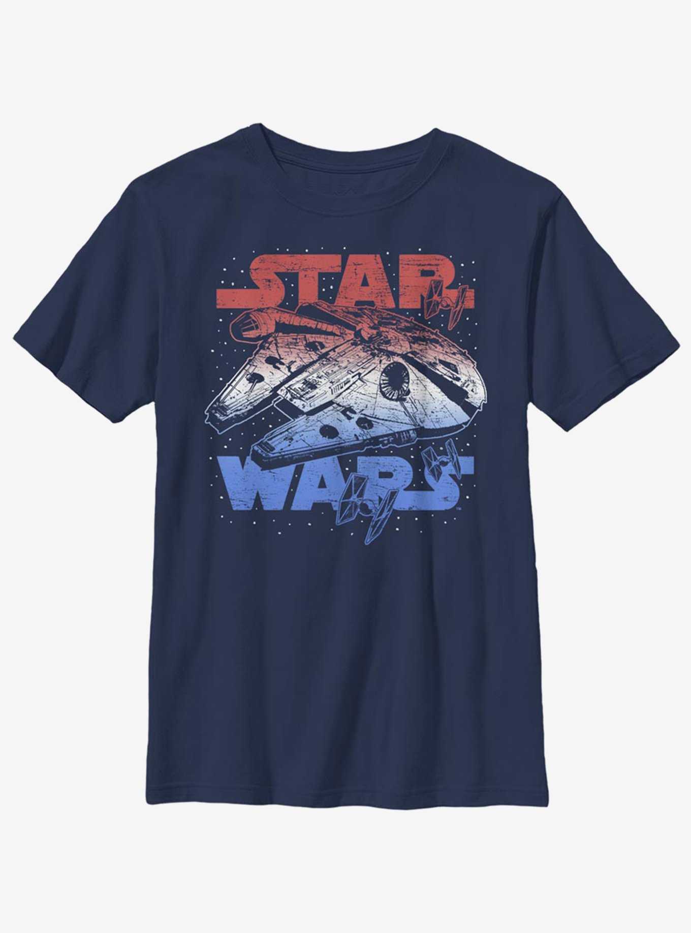 Star Wars Star Spangled Falcon Youth T-Shirt, , hi-res